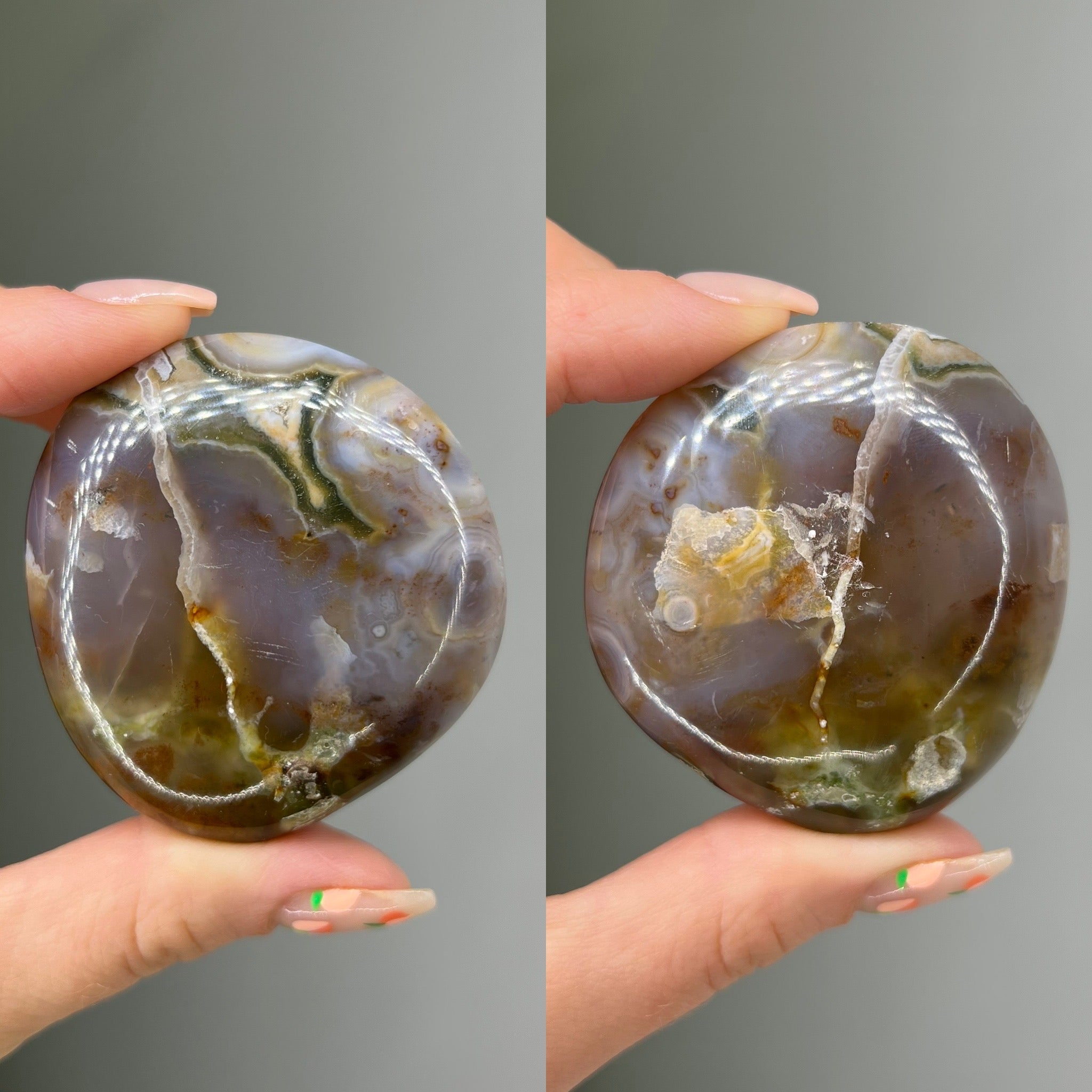 8th Vein Ocean Jasper Palmstone