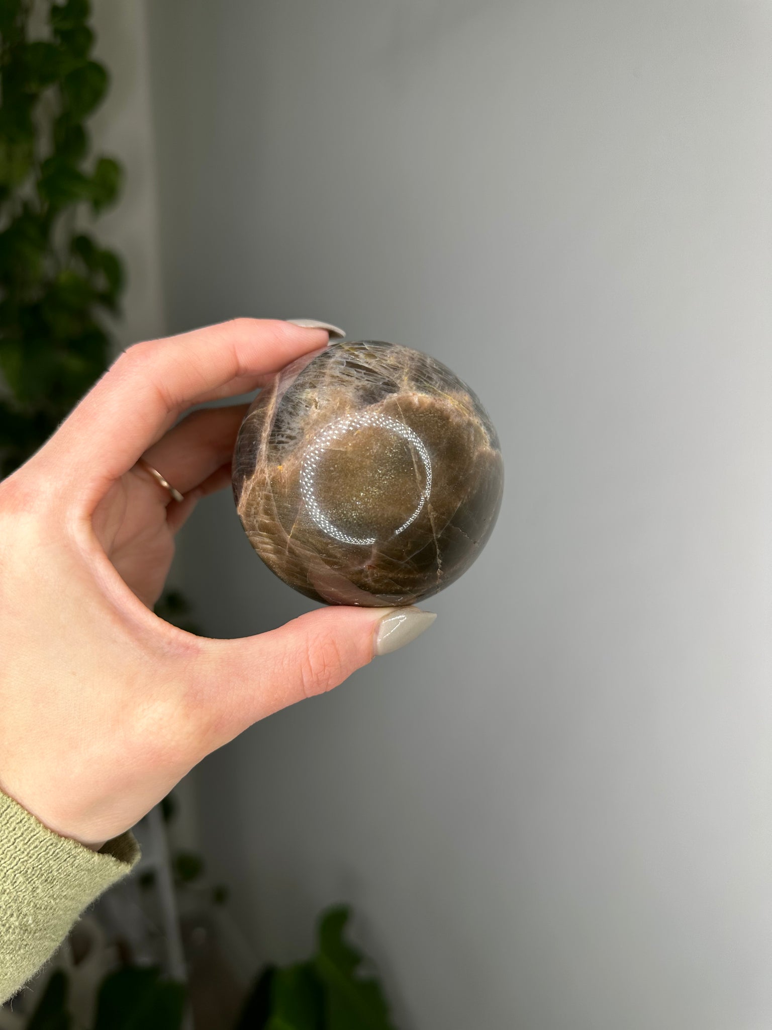 Black Moonstone Sphere