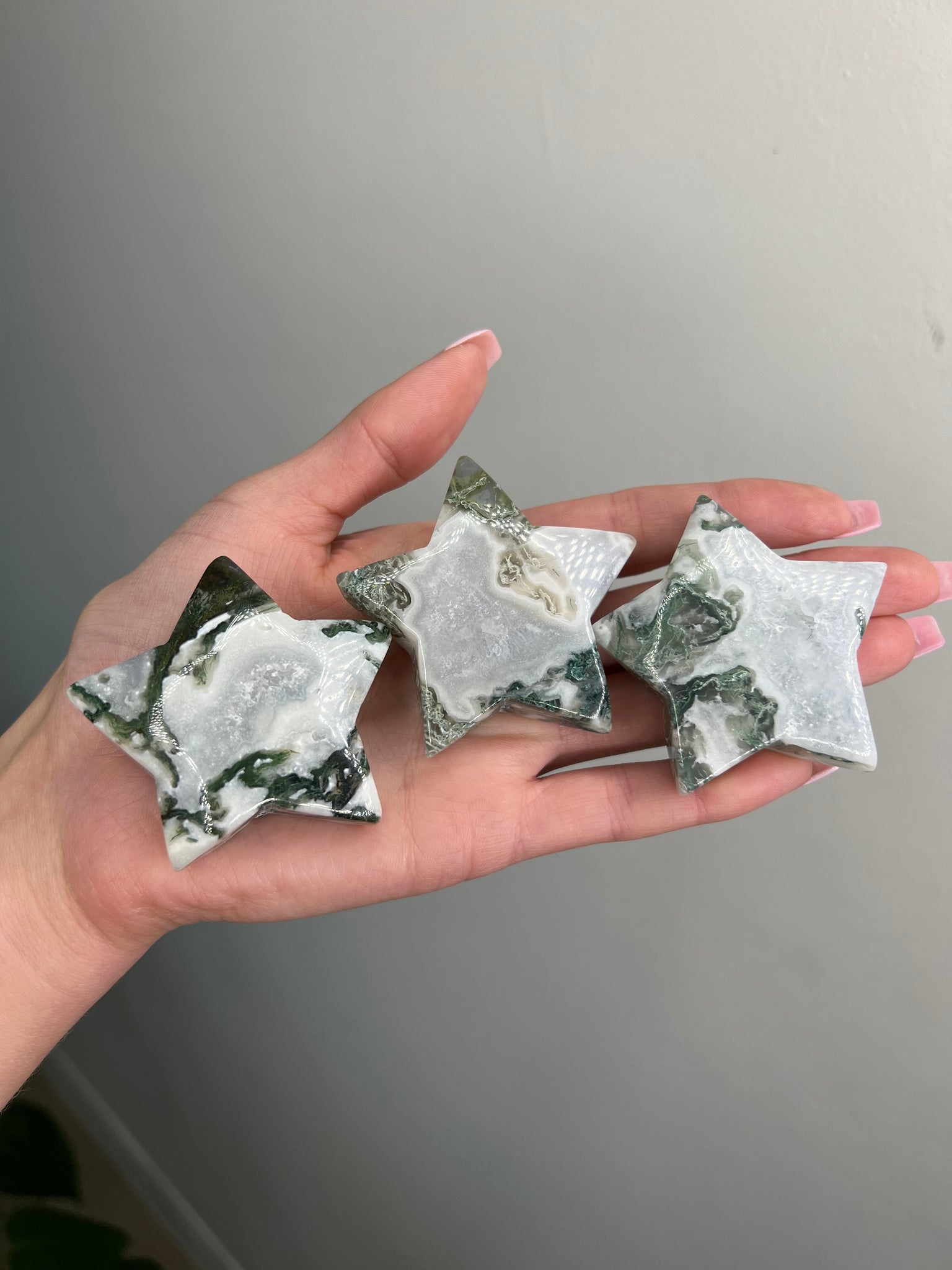 Moss Agate Star