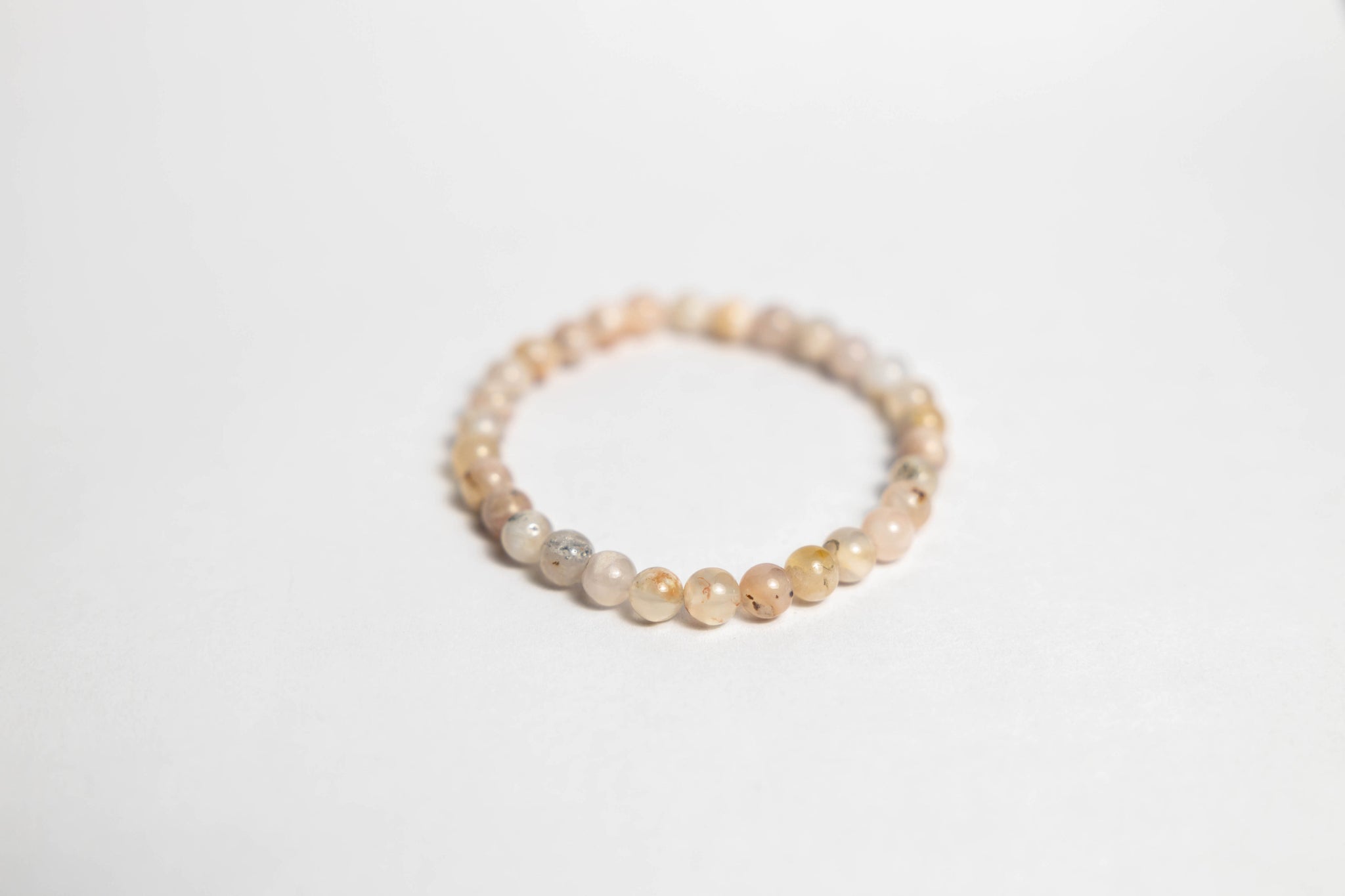 Flower Agate Bracelet - 6mm