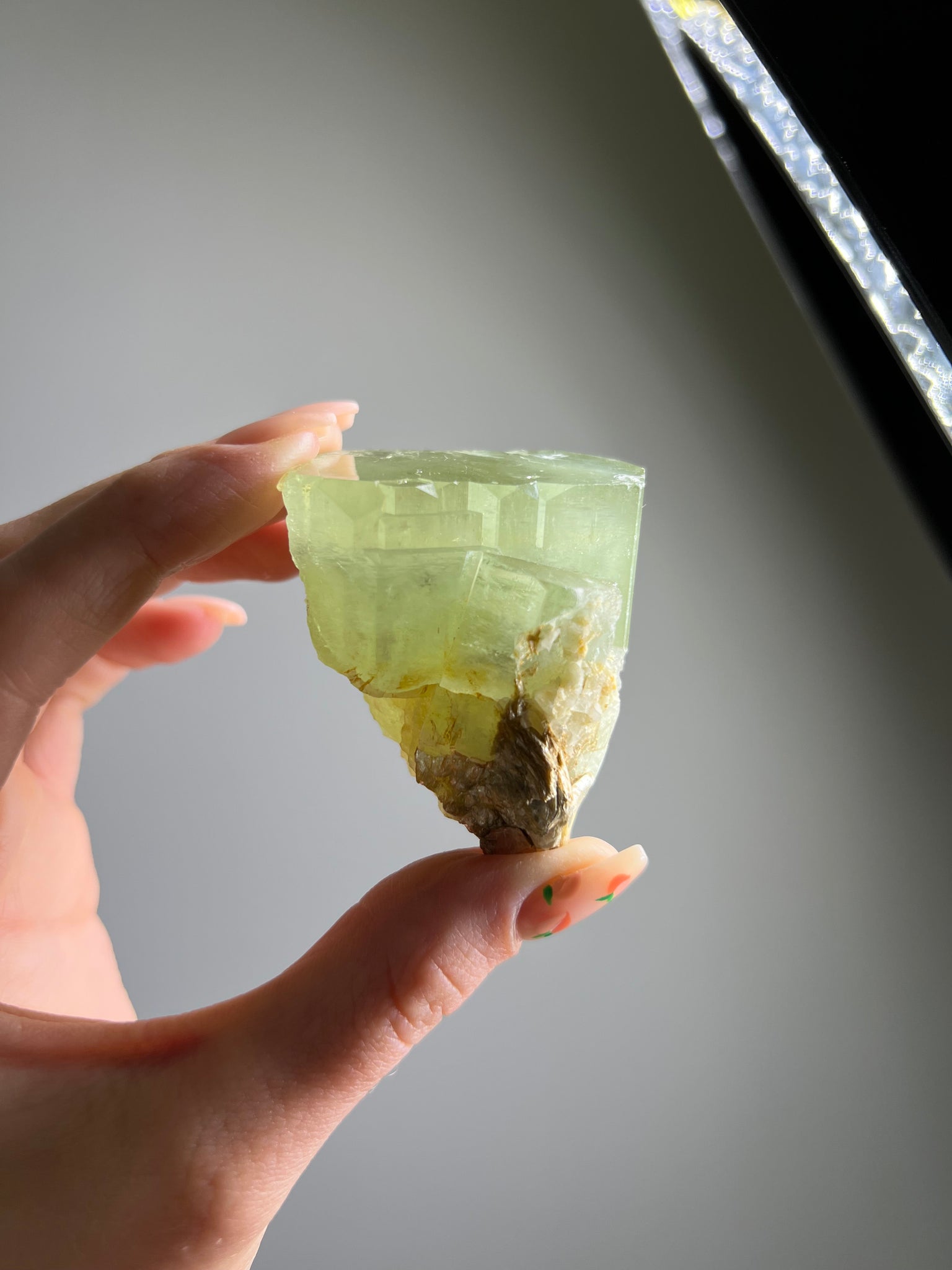 Green Beryl (Green Aquamarine) w/ Mica Specimen