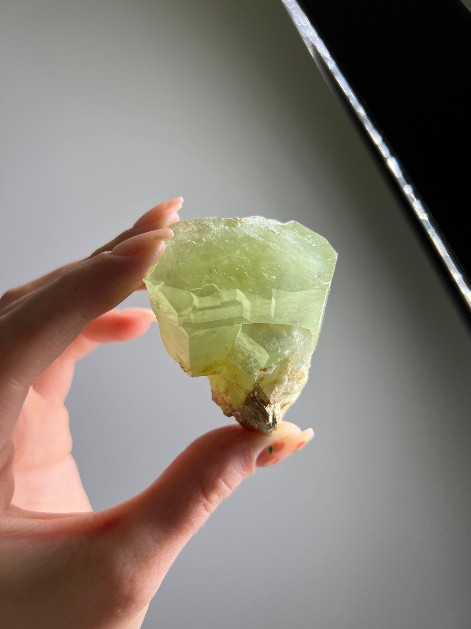 Green Beryl (Green Aquamarine) w/ Mica Specimen