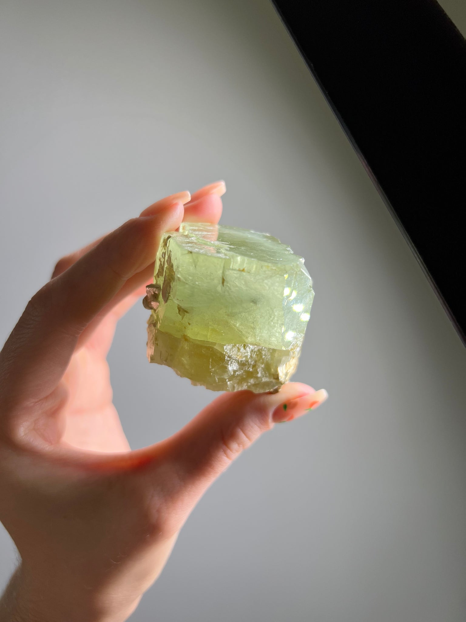 Green Beryl (Green Aquamarine) w/ Mica Specimen