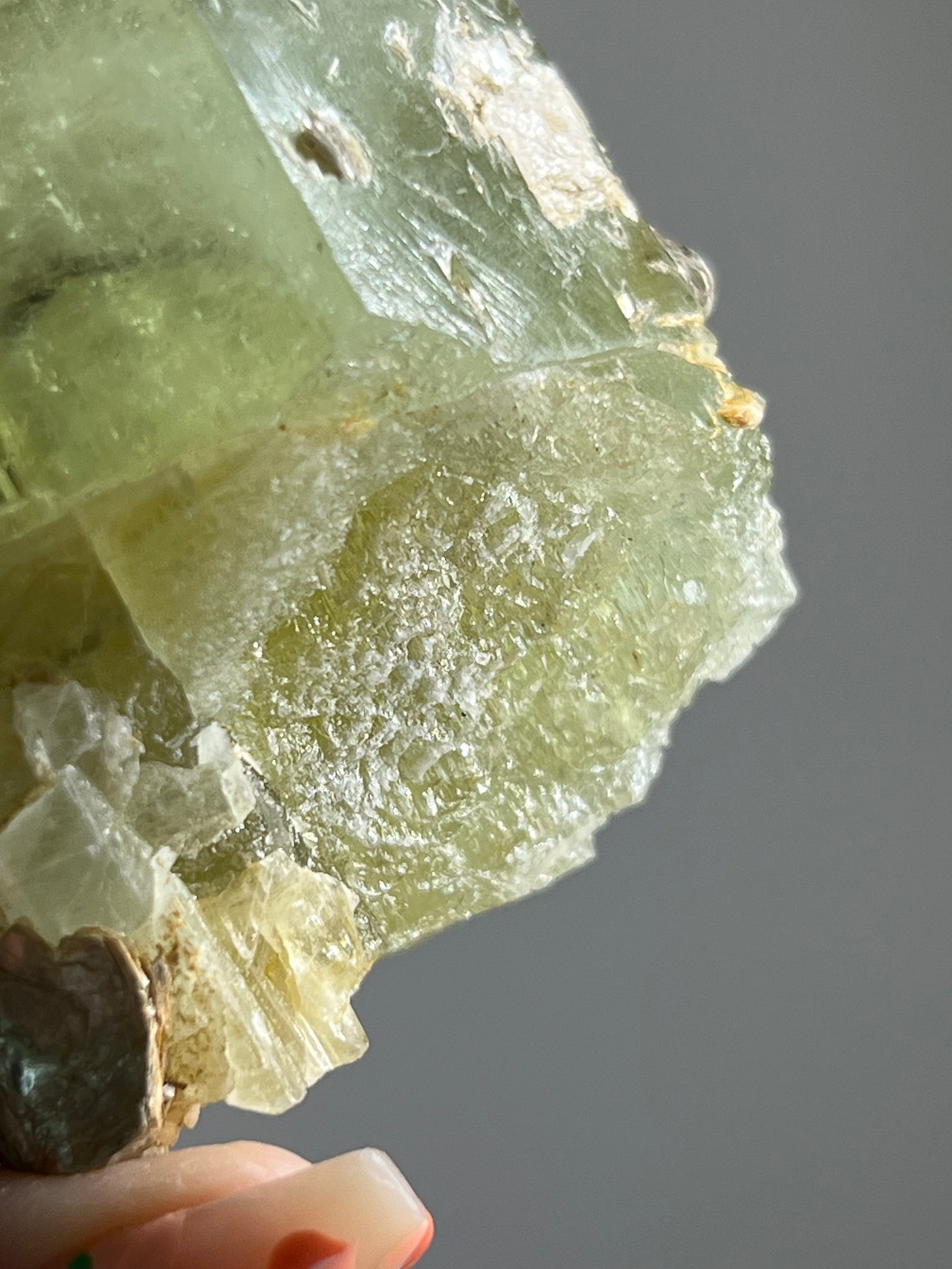 Green Beryl (Green Aquamarine) w/ Mica Specimen