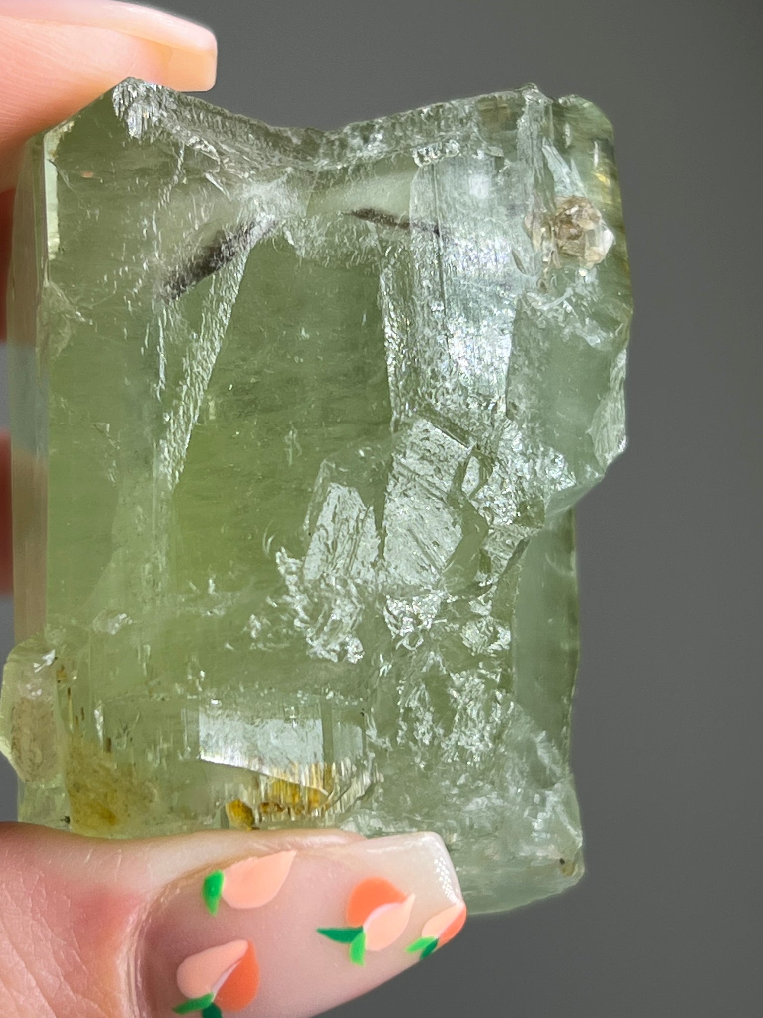 Green Beryl (Green Aquamarine) w/ Mica Specimen