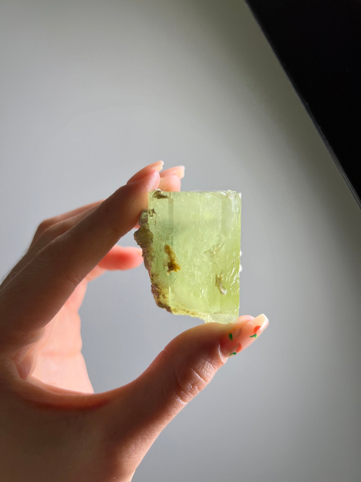 Green Beryl (Green Aquamarine) w/ Mica Specimen