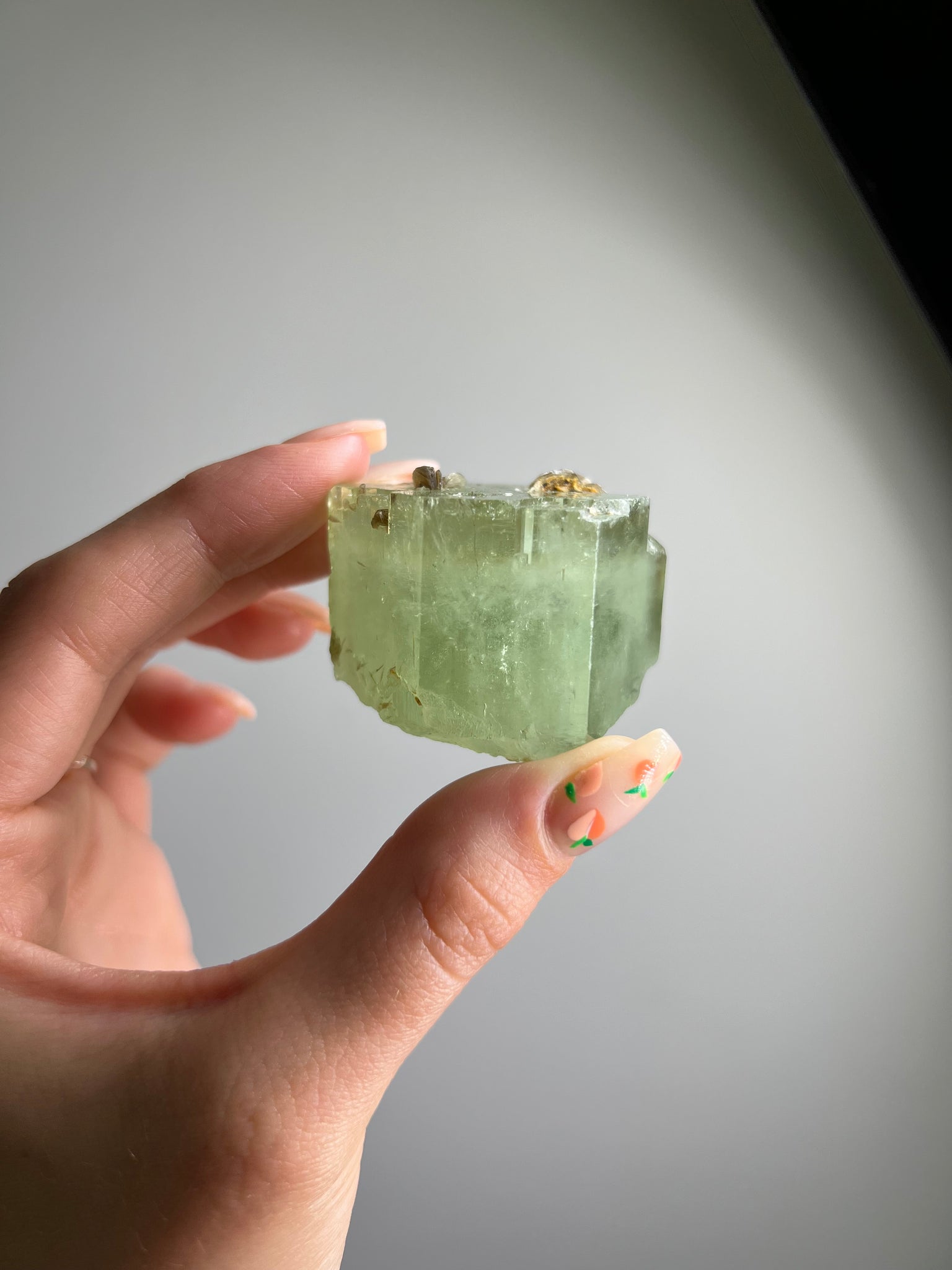 Green Beryl (Green Aquamarine) w/ Mica Specimen