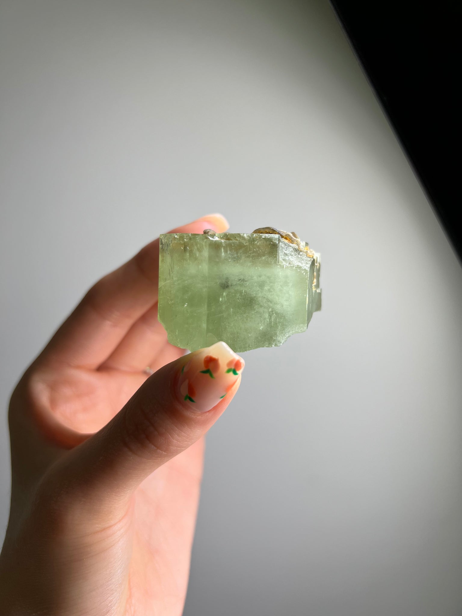 Green Beryl (Green Aquamarine) w/ Mica Specimen