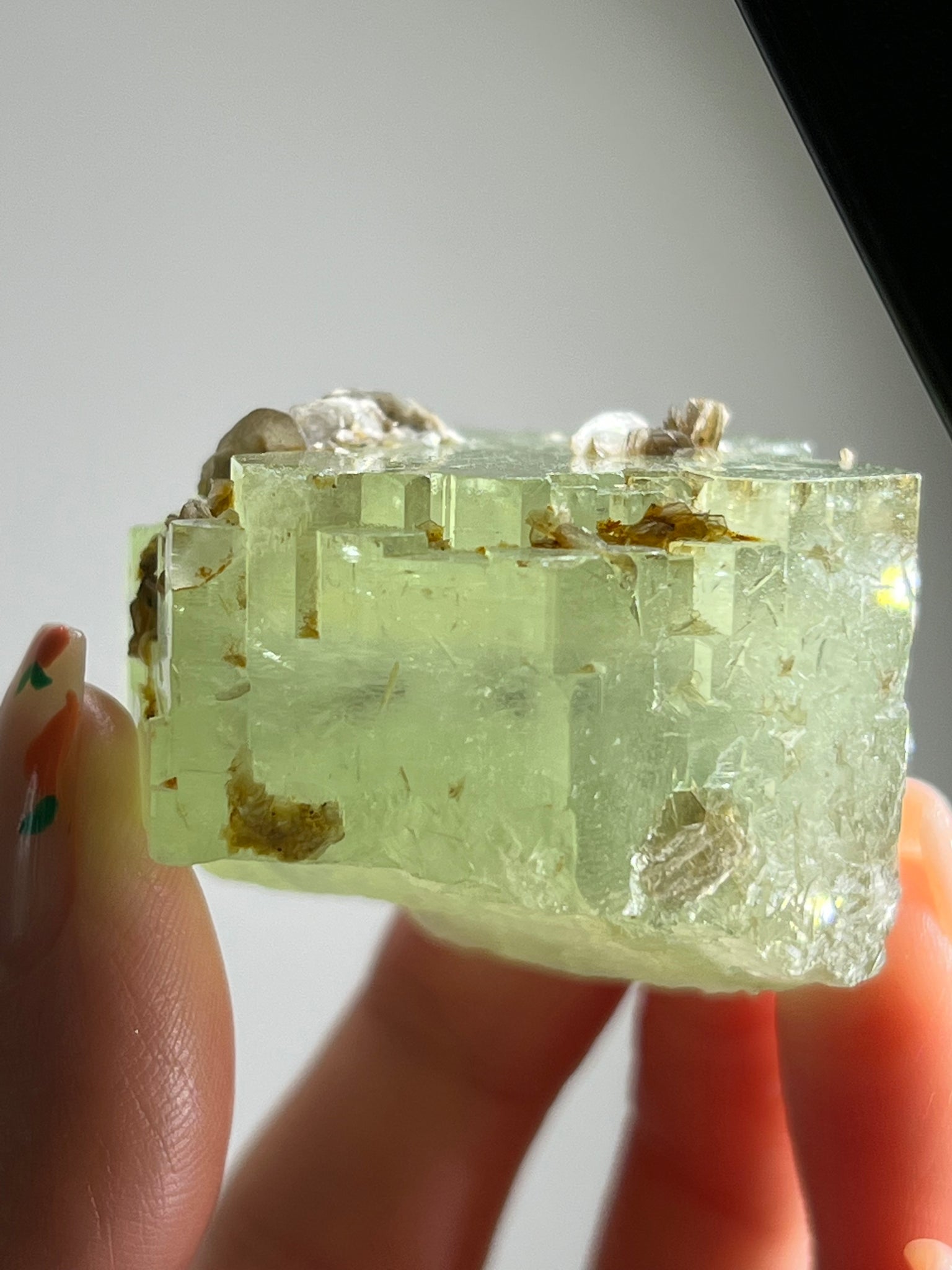 Green Beryl (Green Aquamarine) w/ Mica Specimen