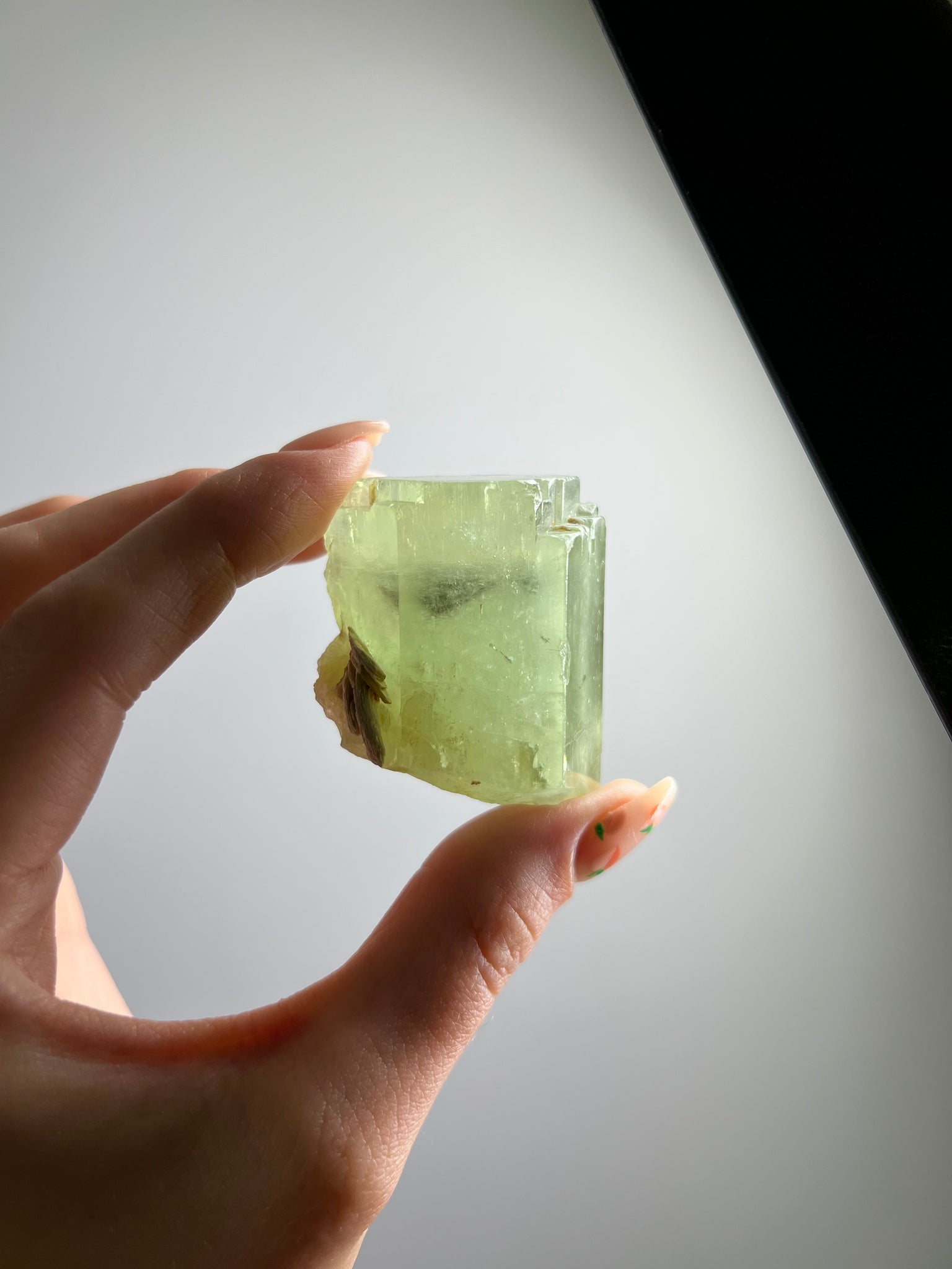Green Beryl (Green Aquamarine) w/ Mica Specimen