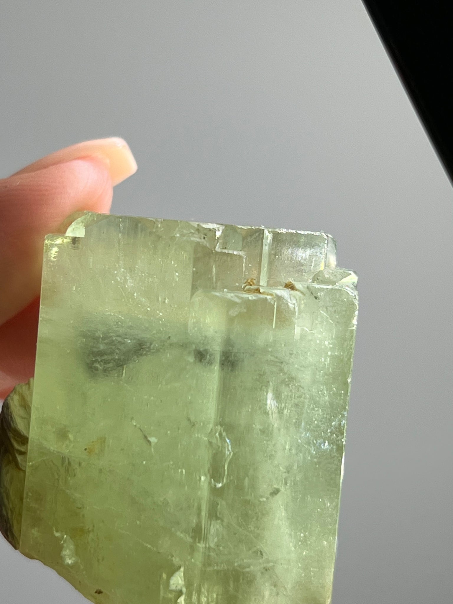 Green Beryl (Green Aquamarine) w/ Mica Specimen