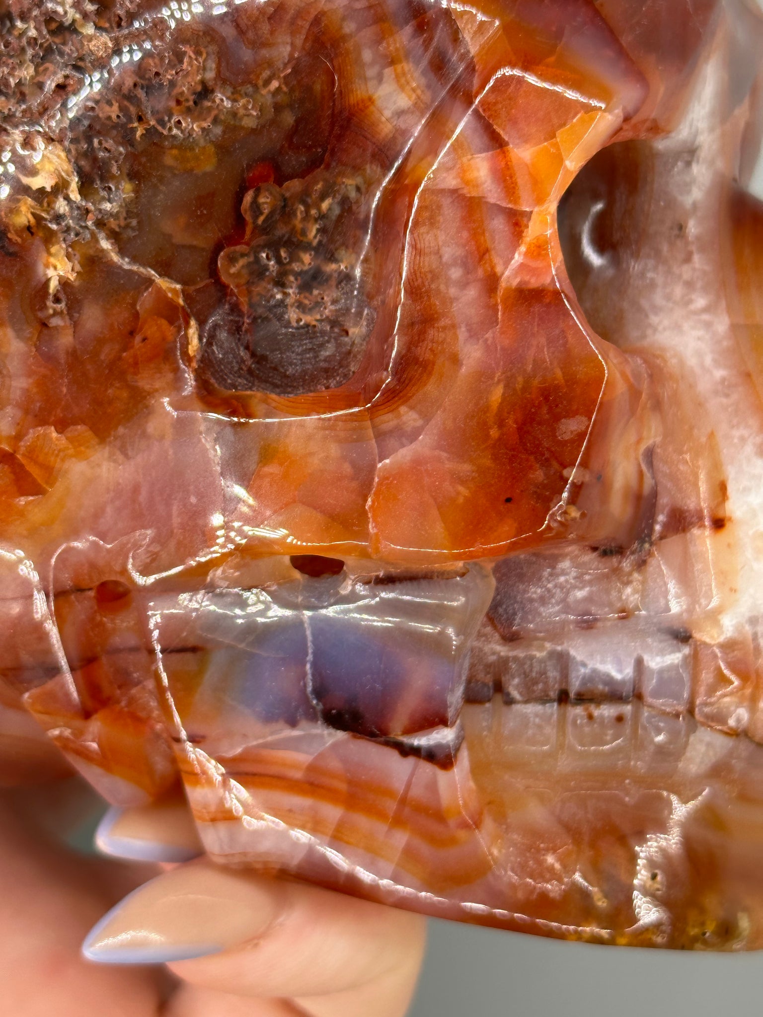 Carnelian Skull