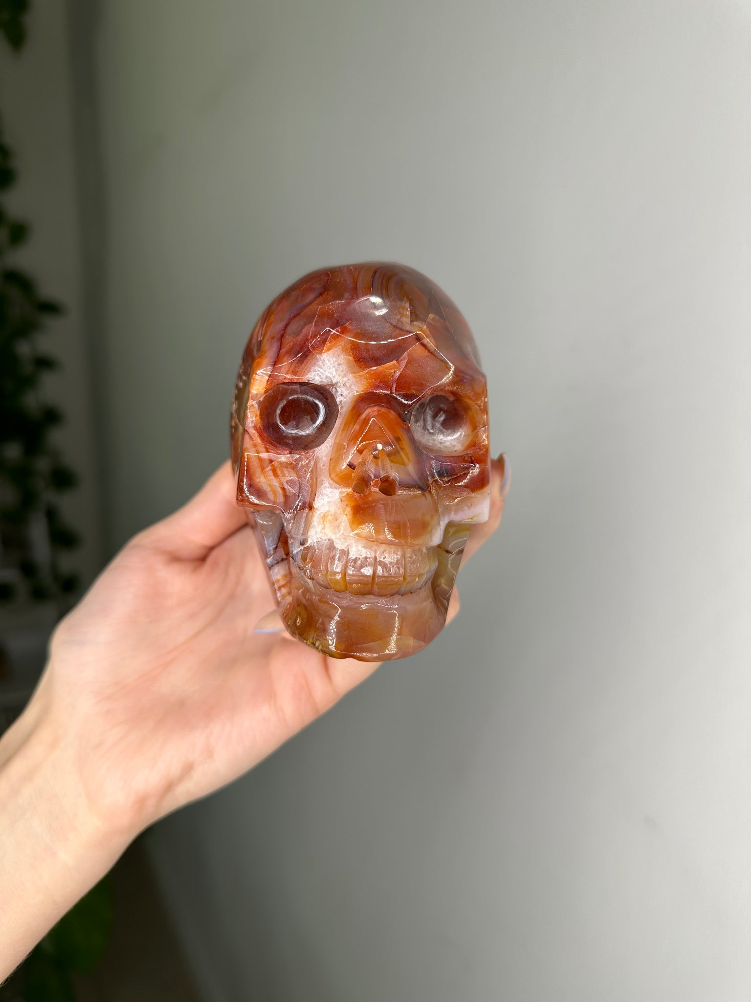 Carnelian Skull