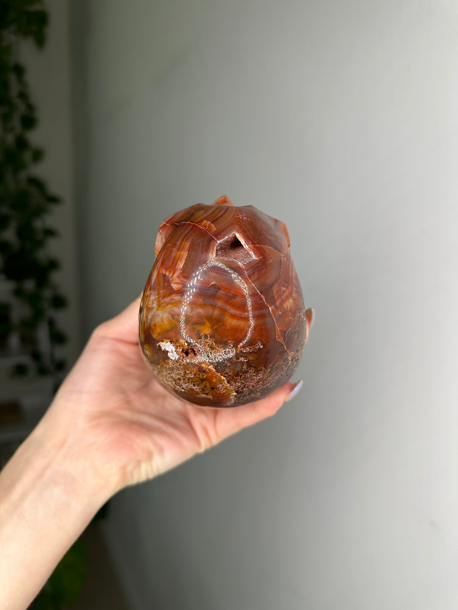 Carnelian Skull