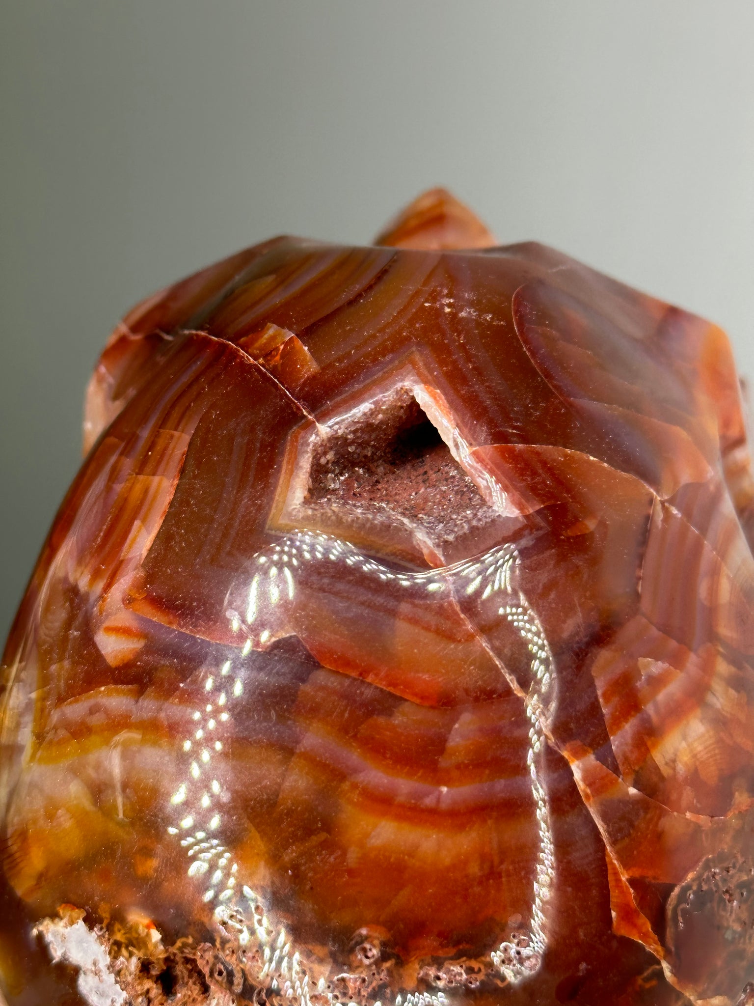 Carnelian Skull