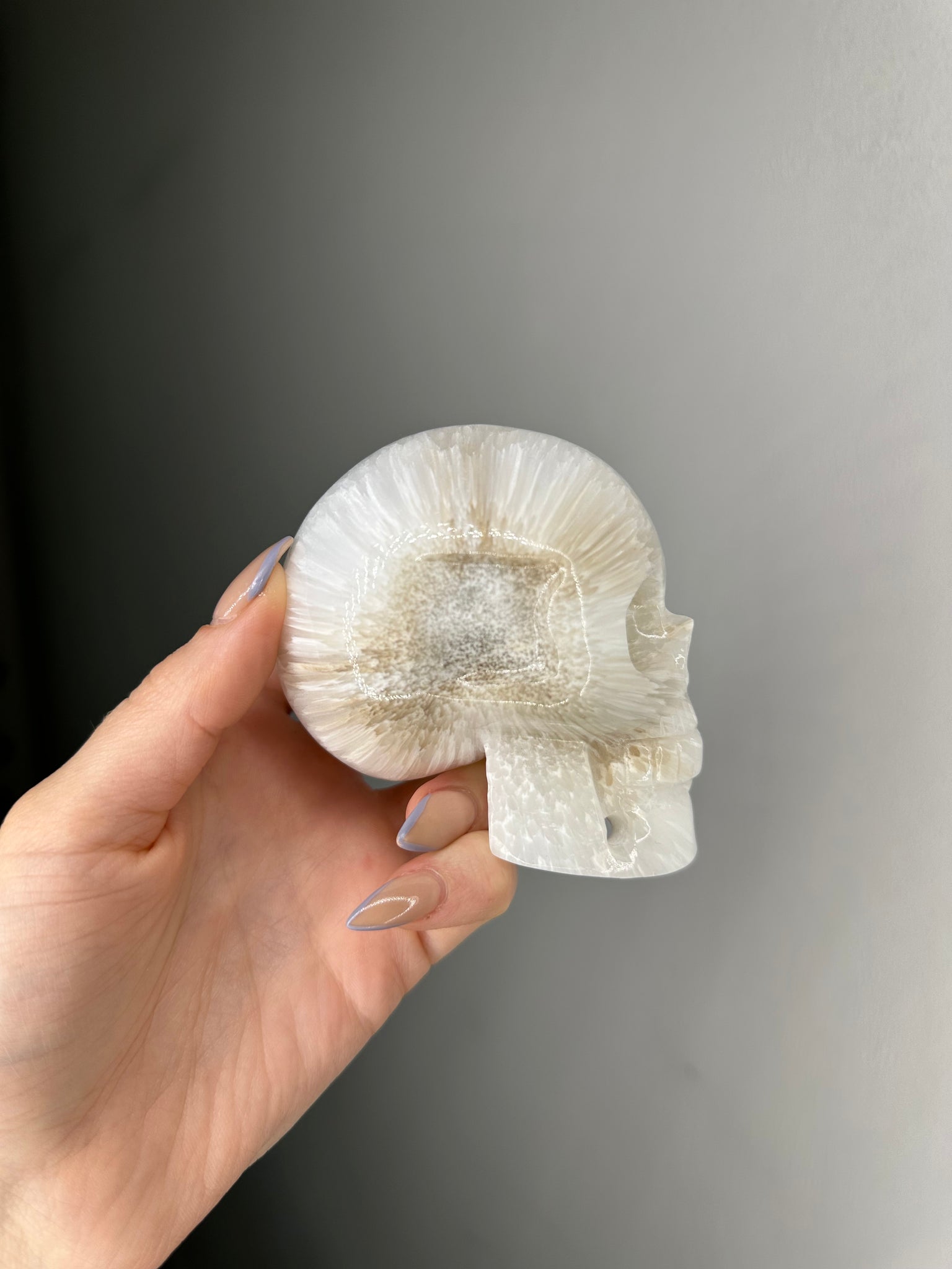 Scolecite Skull