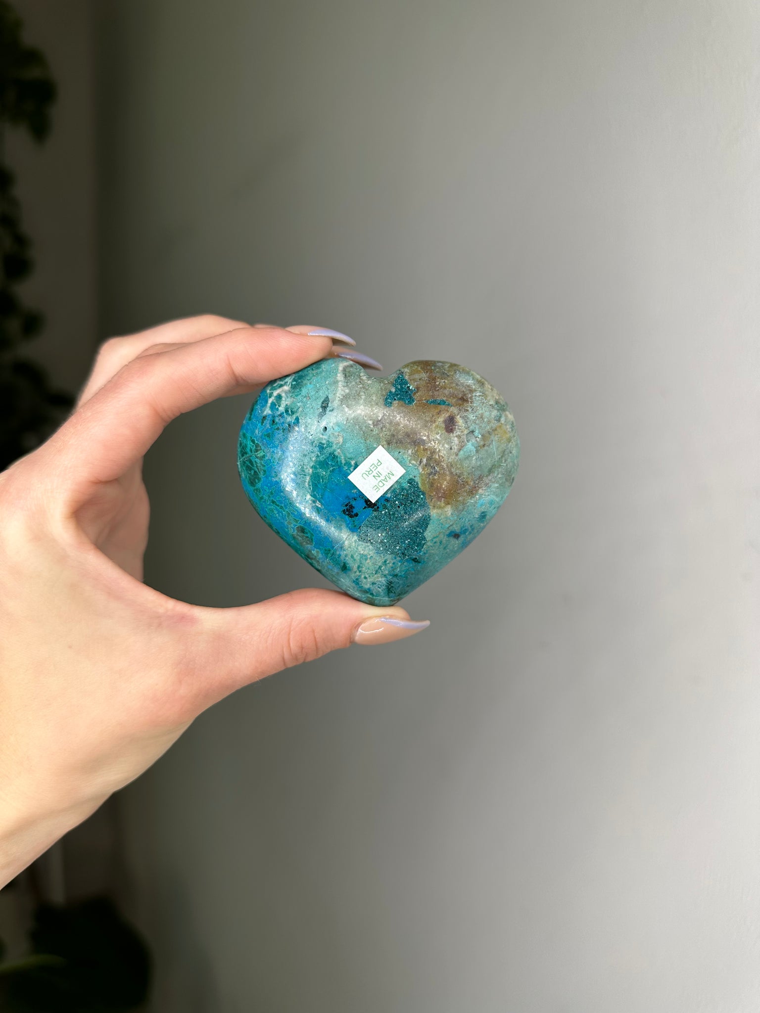 Chrysocolla Heart