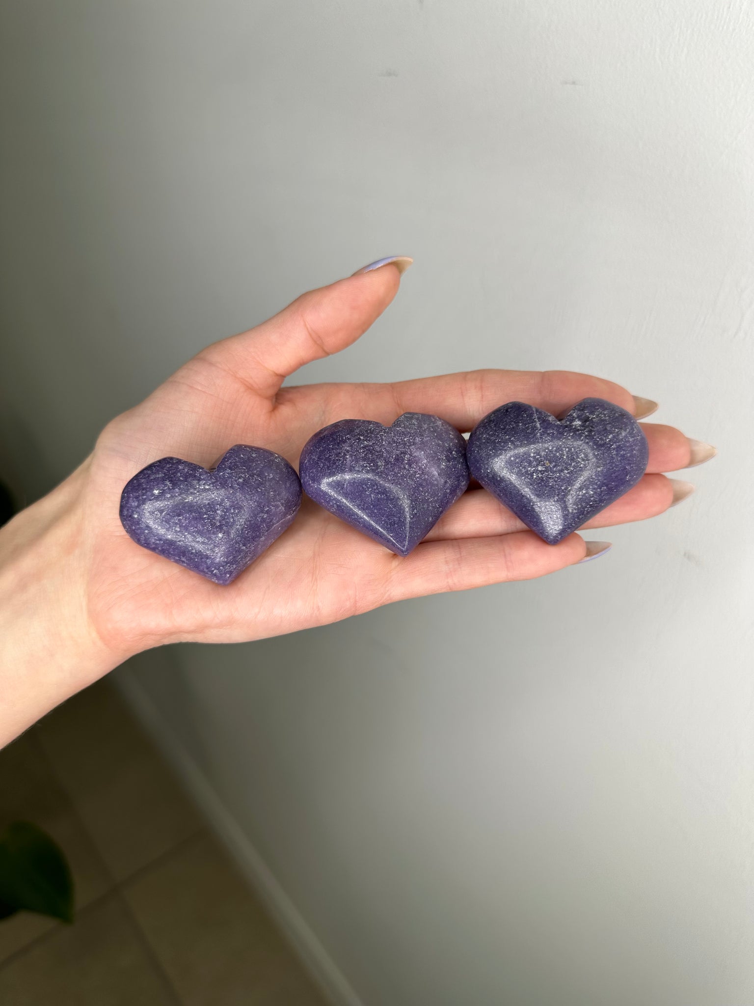 Lepidolite Heart