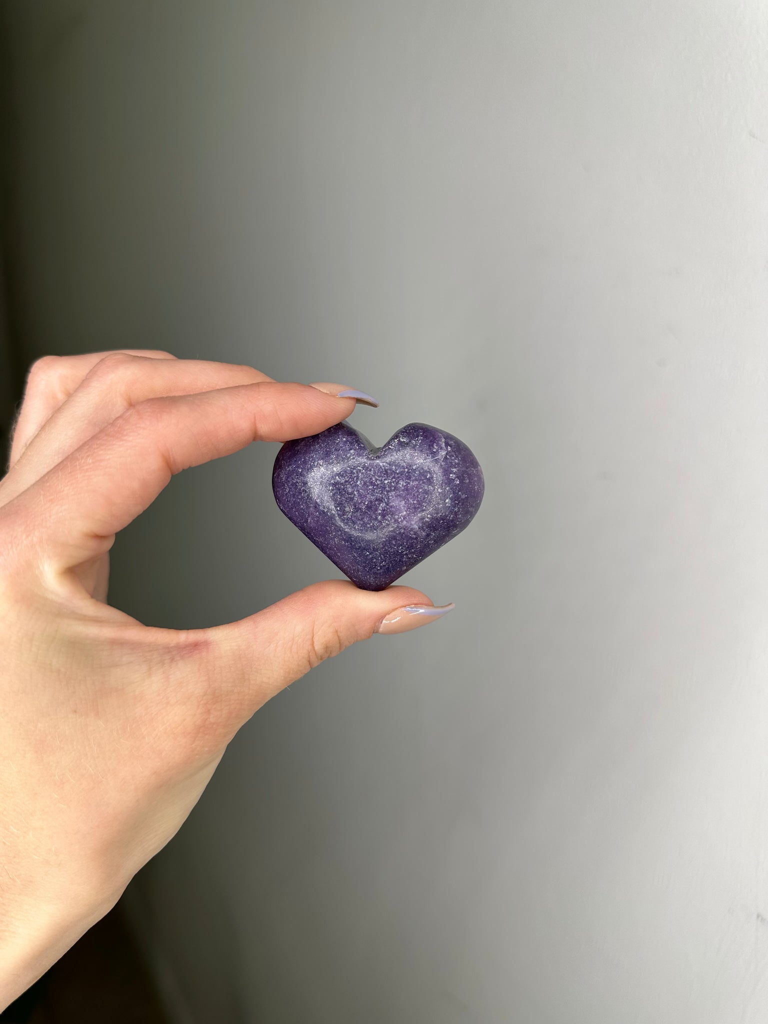 Lepidolite Heart