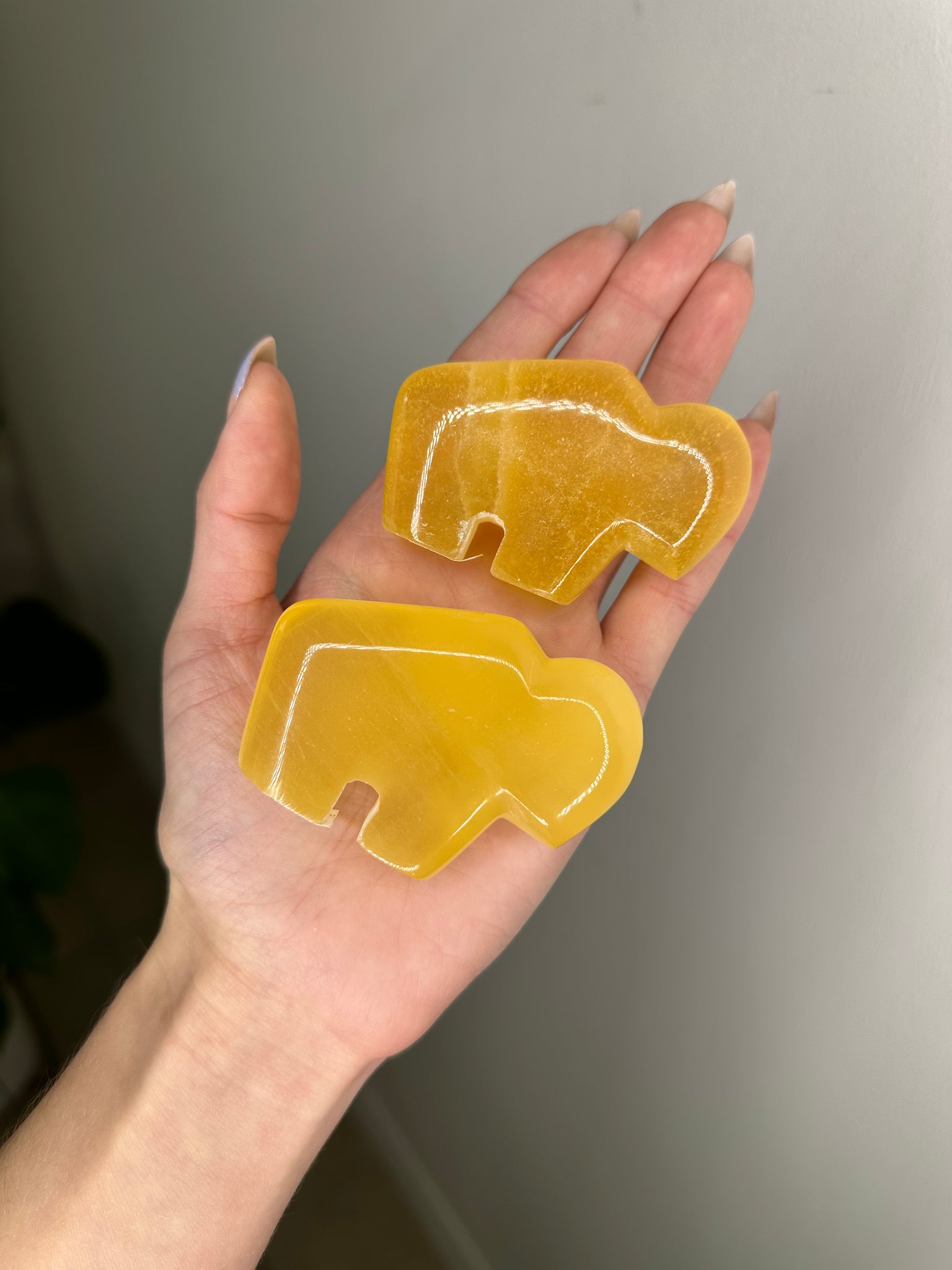 Orange Calcite Zuni Bison