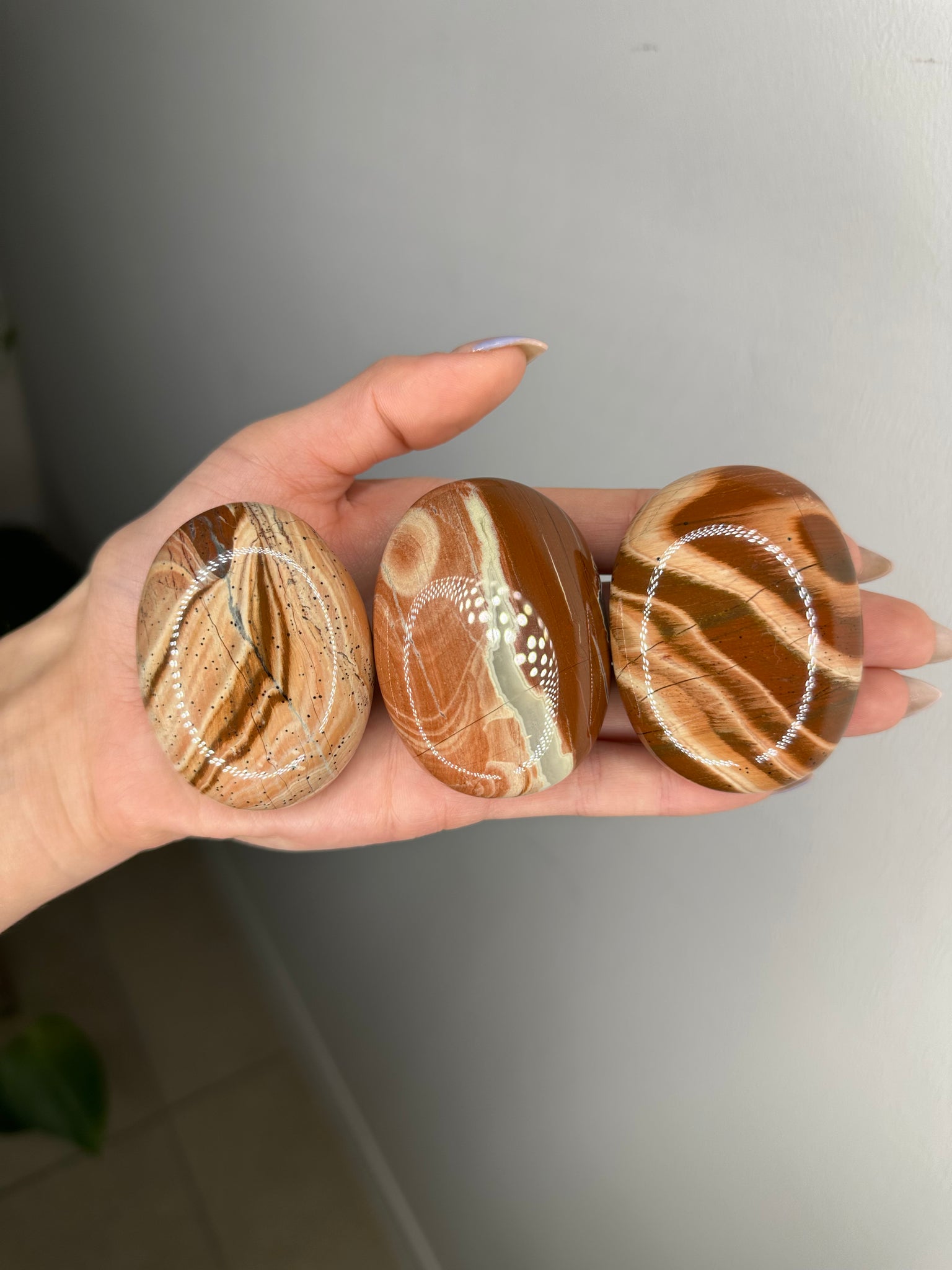 Red Jasper Palmstone