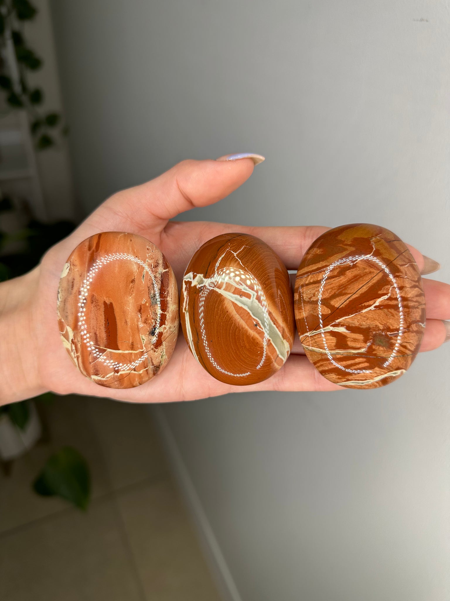 Red Jasper Palmstone