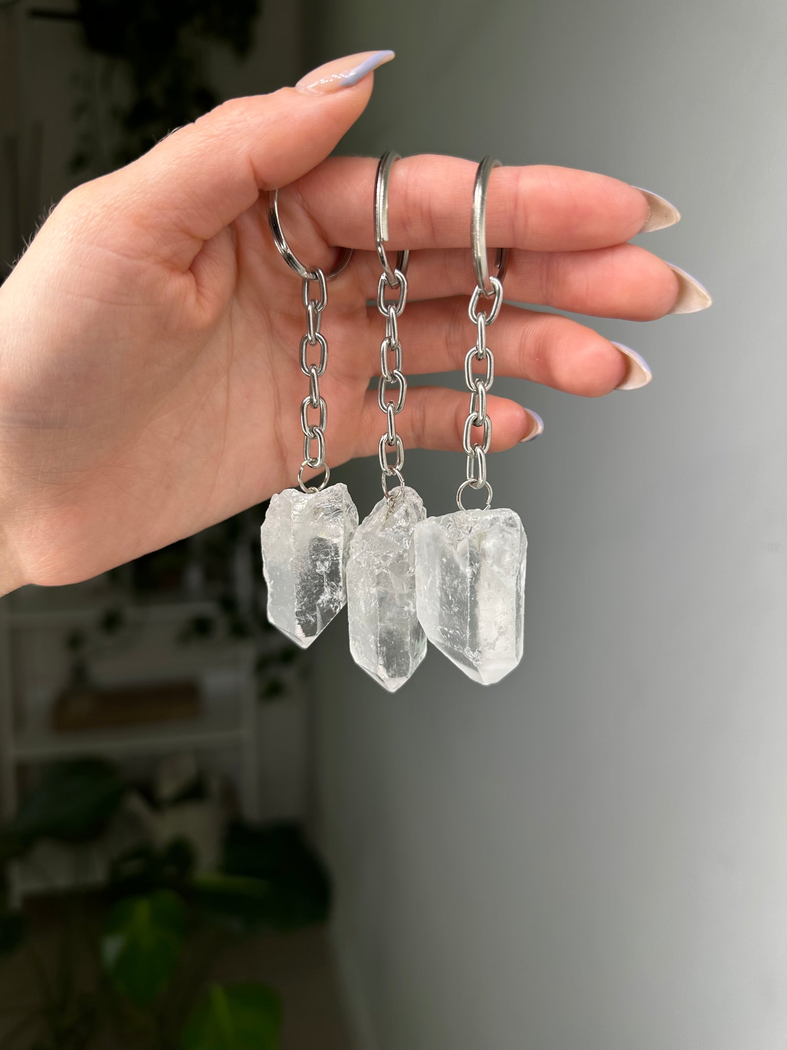 Clear Quartz Key Chain - Add-On