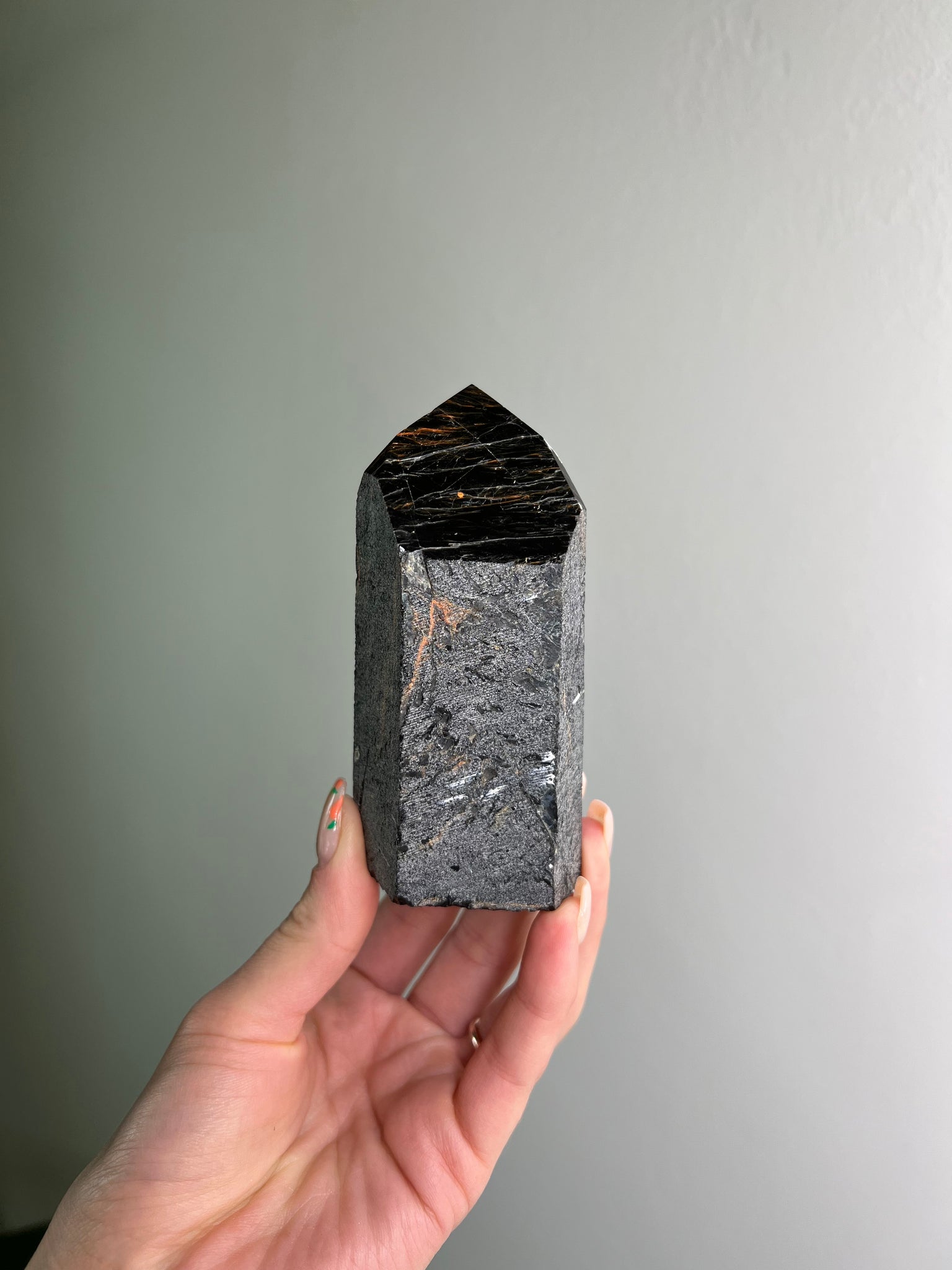 Obsidian w/ Iron Semi-Polished Tower