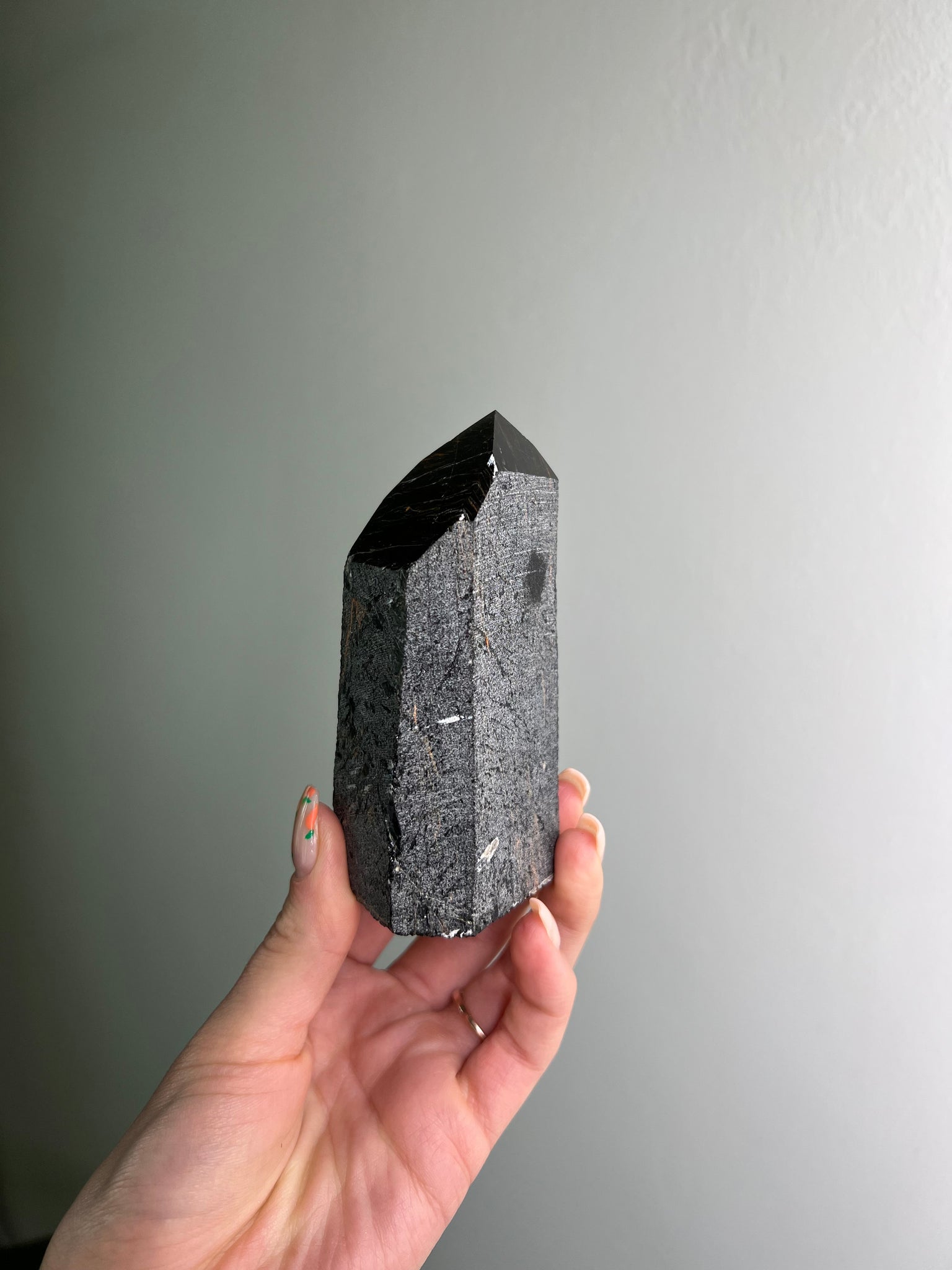 Obsidian w/ Iron Semi-Polished Tower