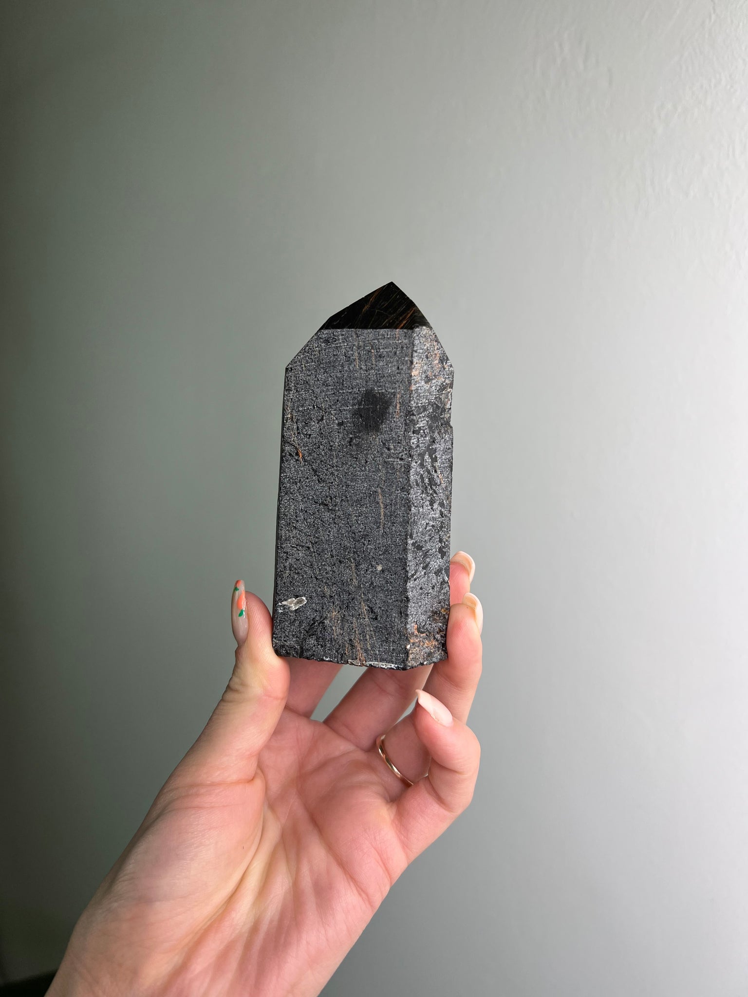 Obsidian w/ Iron Semi-Polished Tower