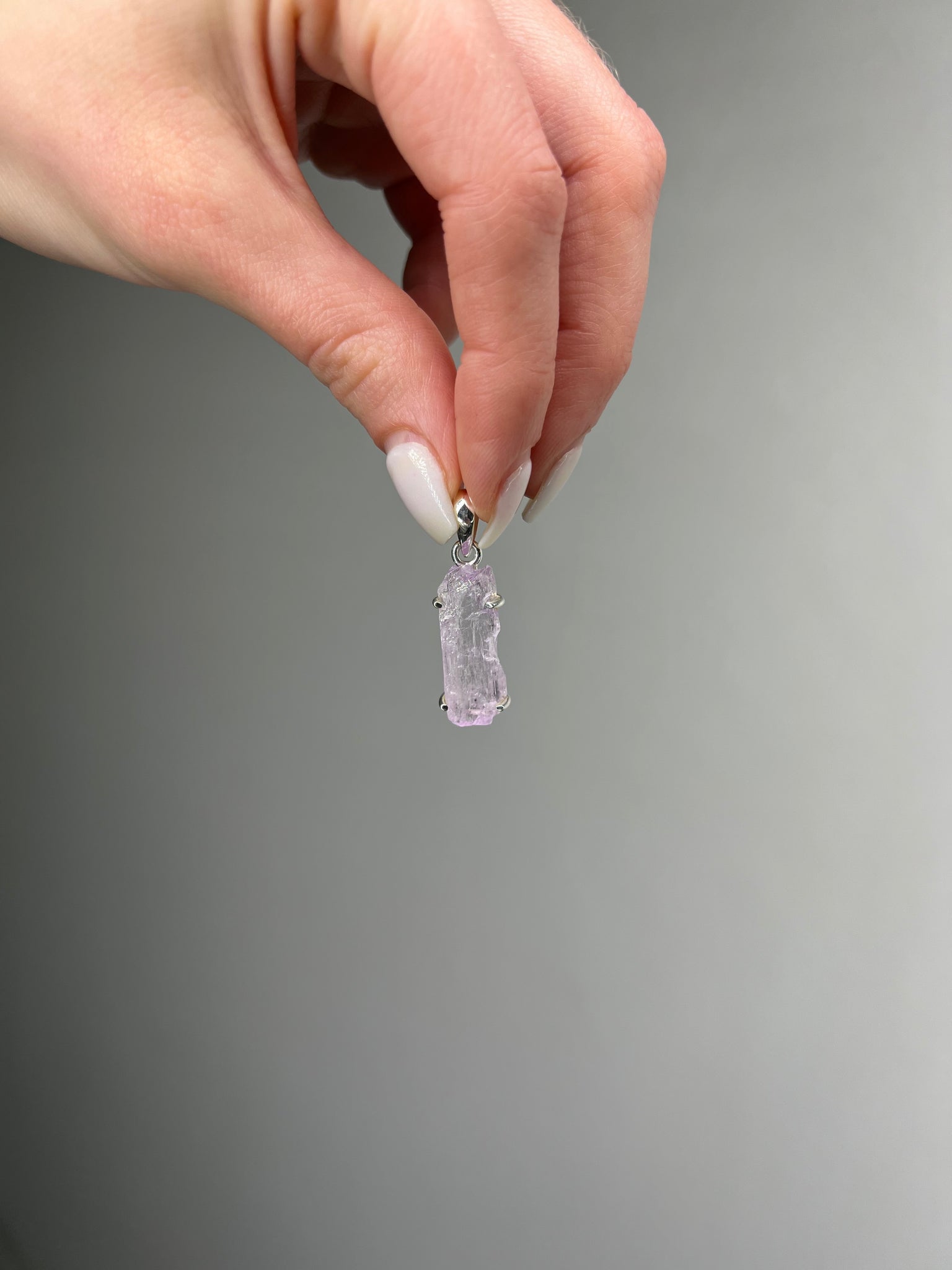 Kunzite 925 Sterling Silver Pendant