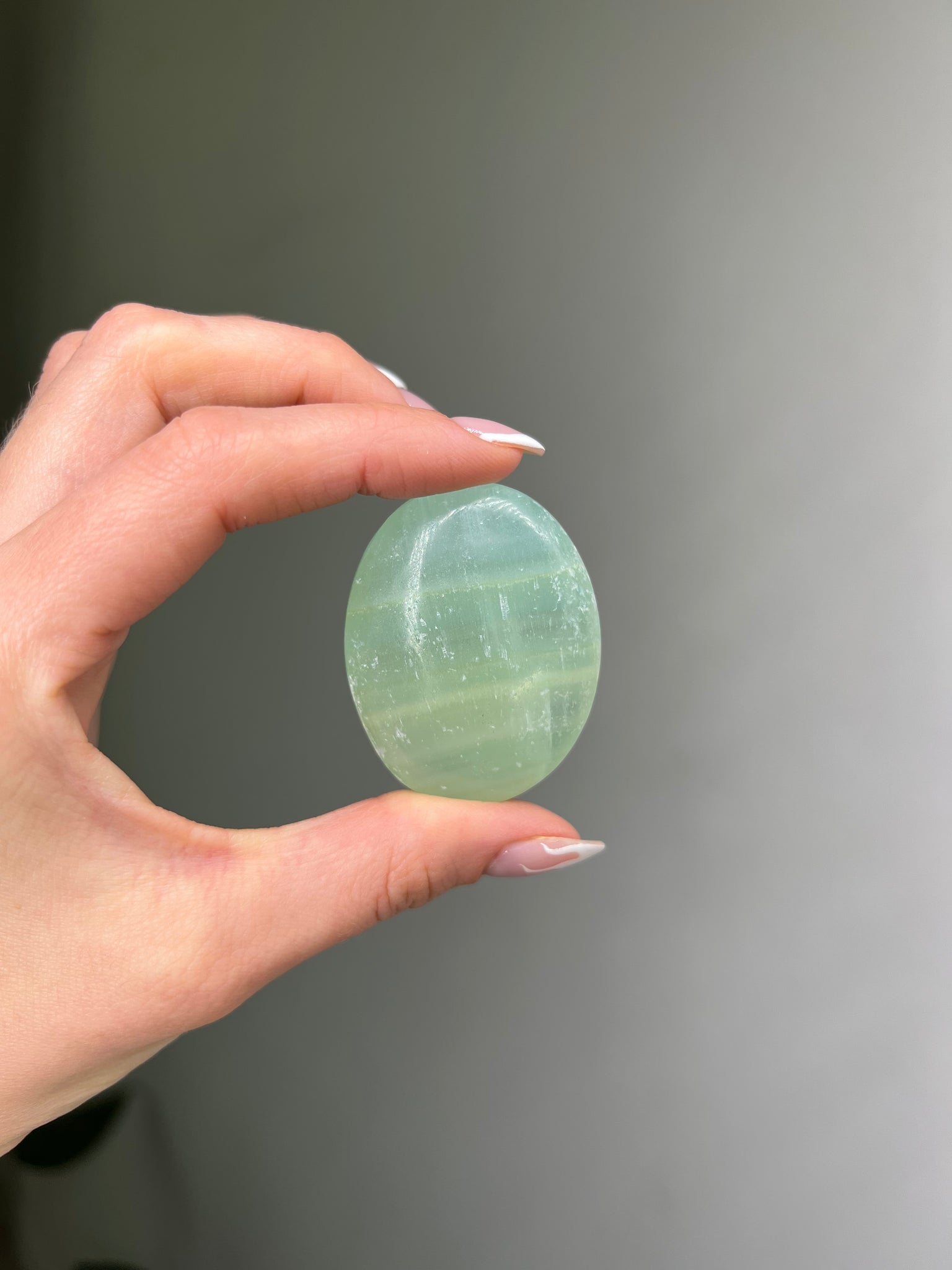 Pistachio Calcite Palmstone