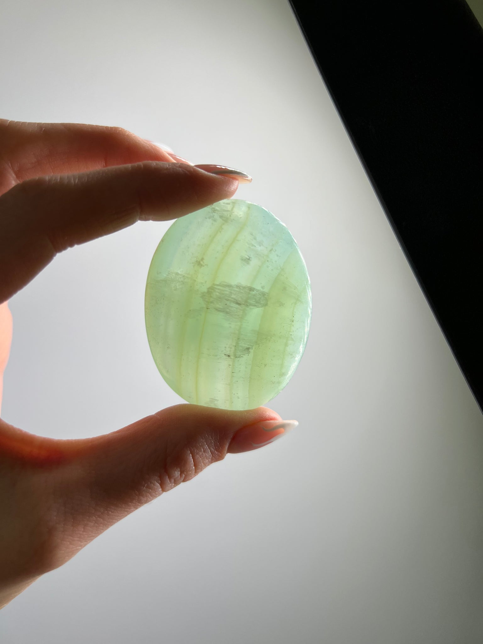 Pistachio Calcite Palmstone