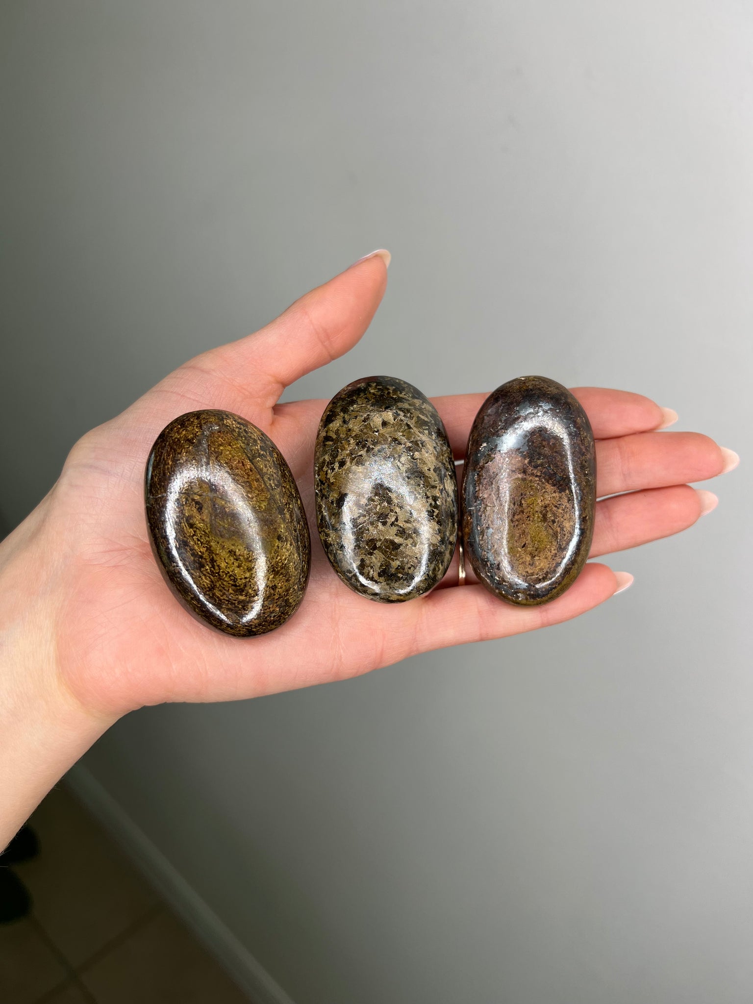 Bronzite Palmstone