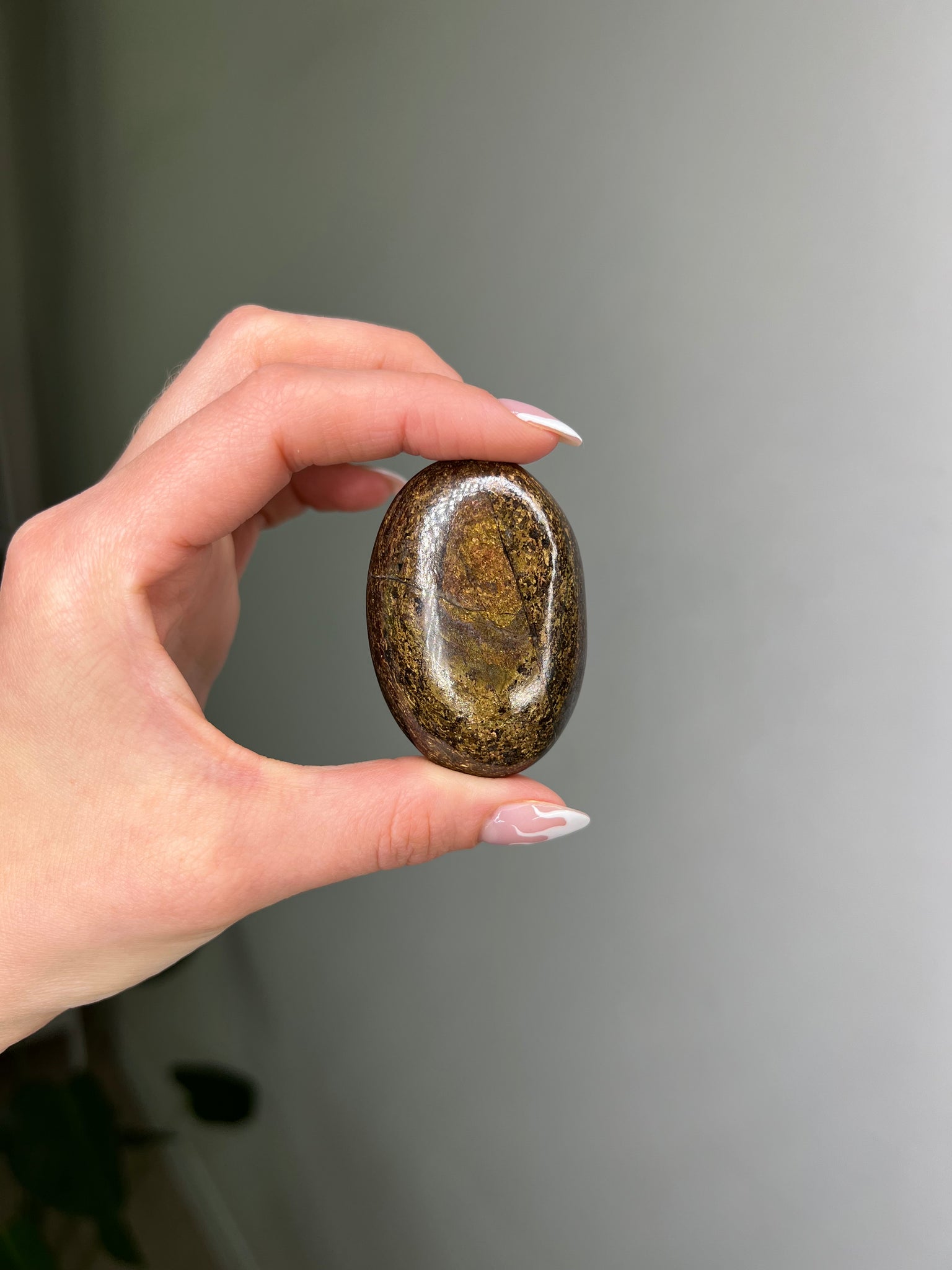 Bronzite Palmstone