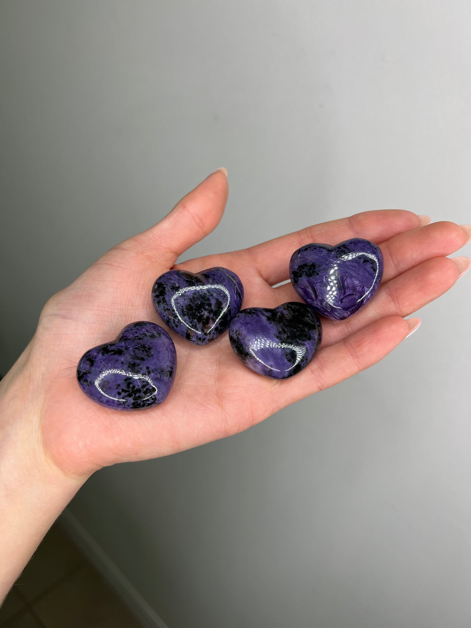 Charoite Heart