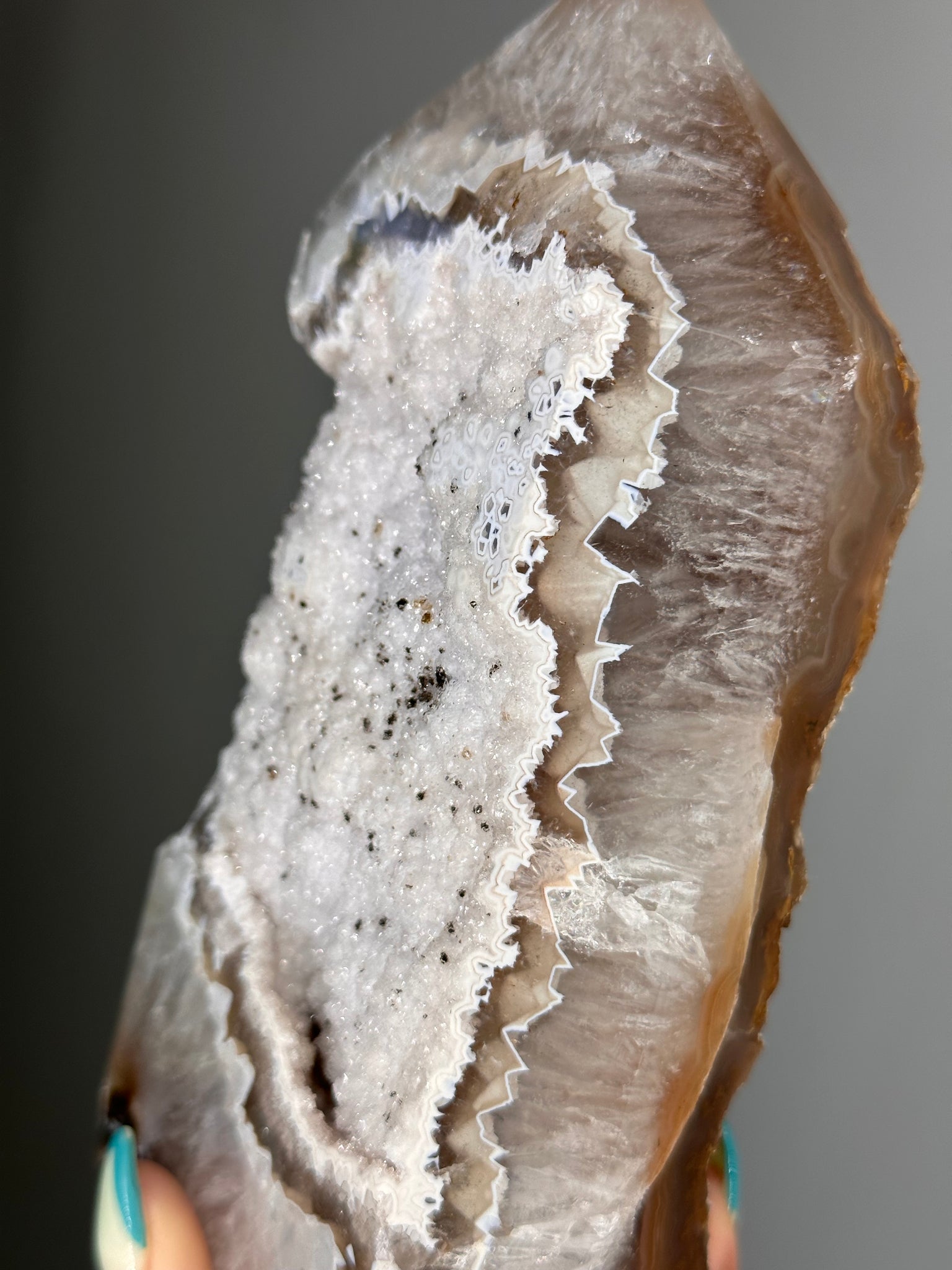 Druzy Agate Tower