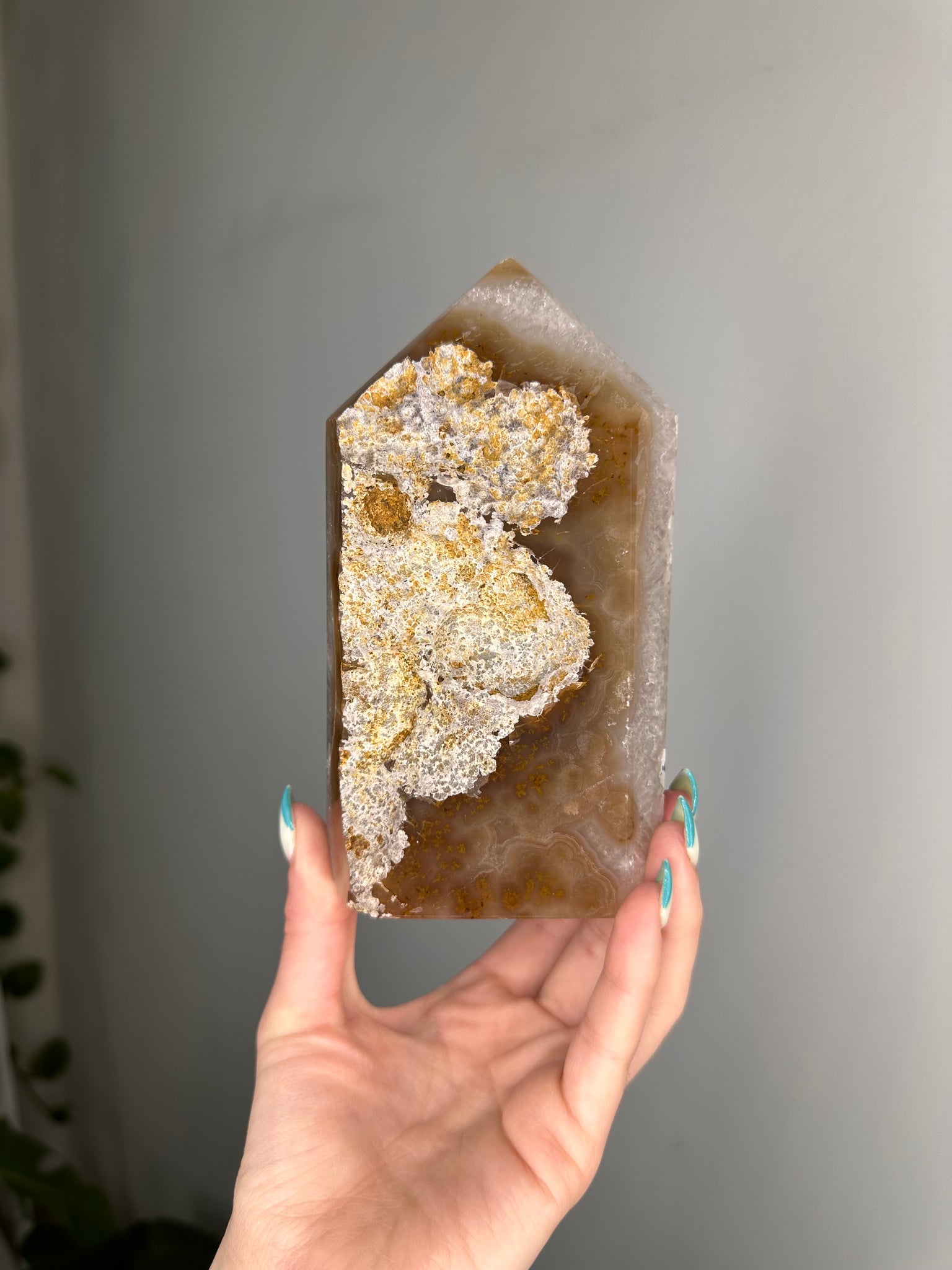 Druzy Agate Tower