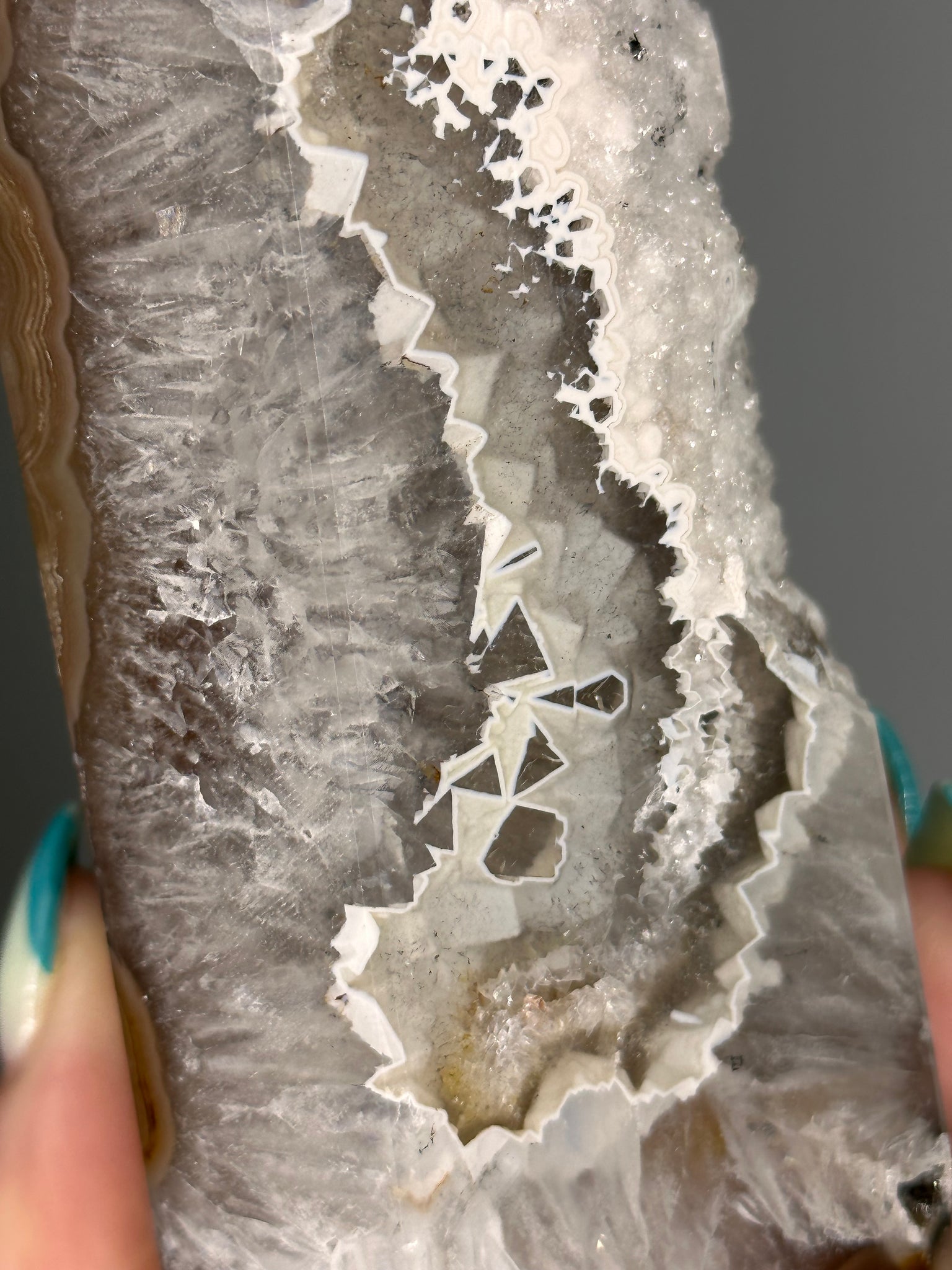 Druzy Agate Tower