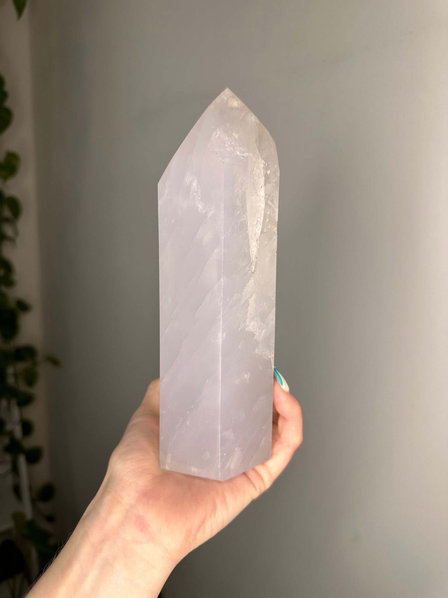 Blue Rose Quartz Tower
