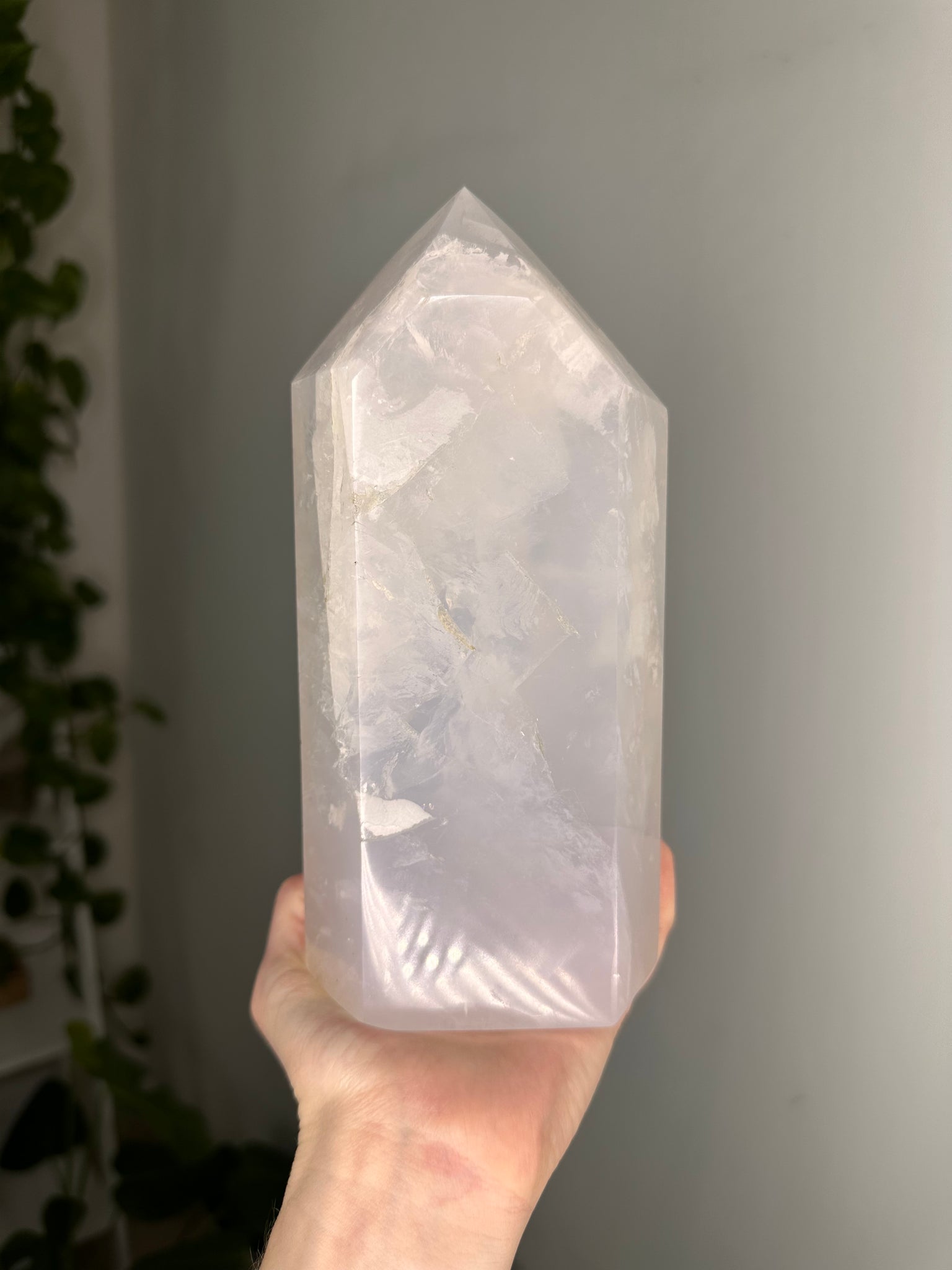 Blue Rose Quartz Tower