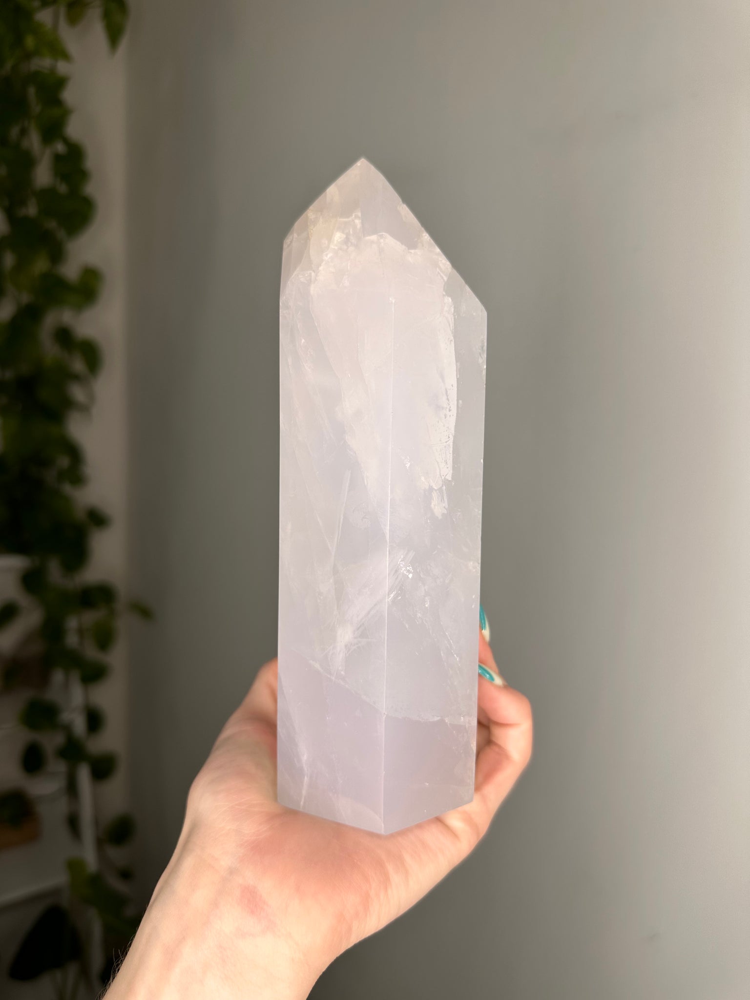 Blue Rose Quartz Tower