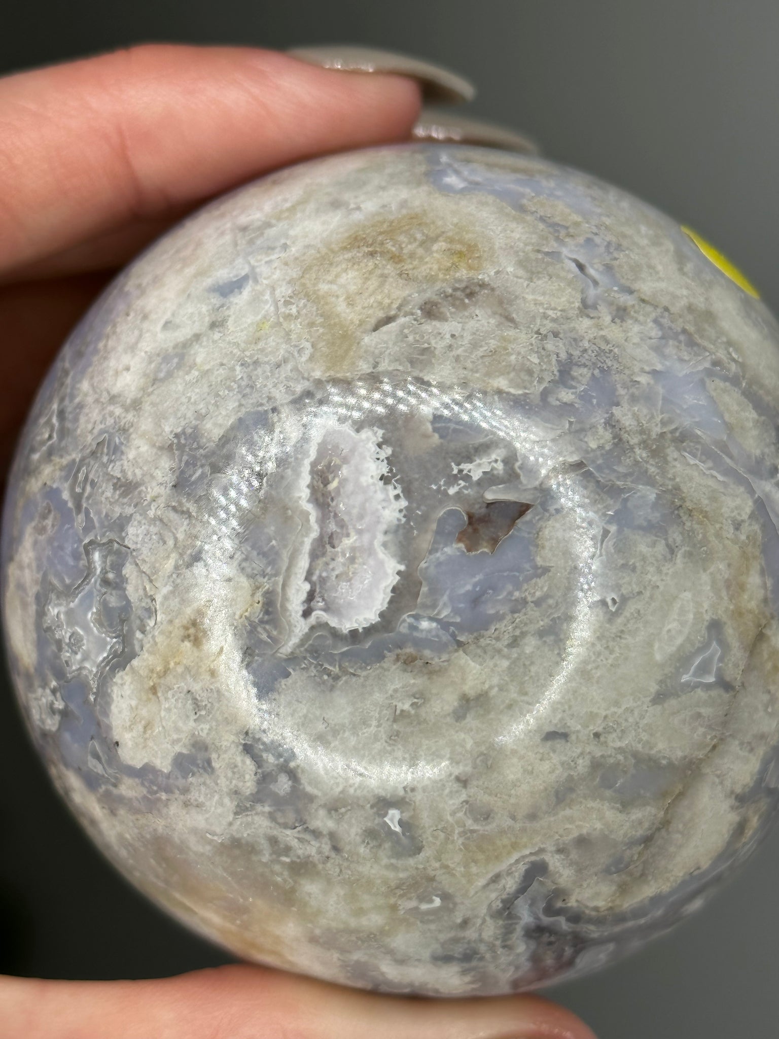 Blue Flower Agate Sphere