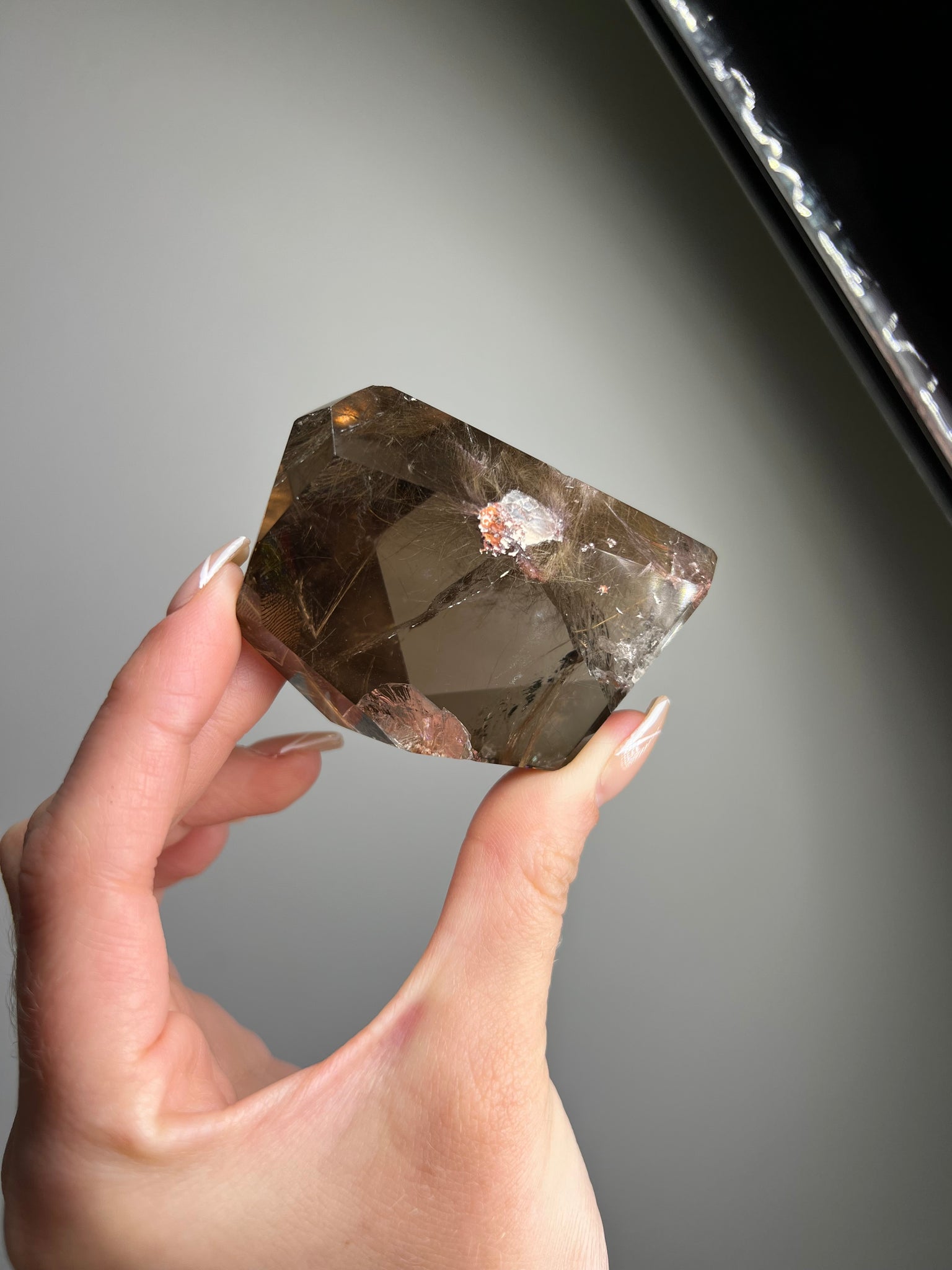 Rutile Smoky Quartz Freeform