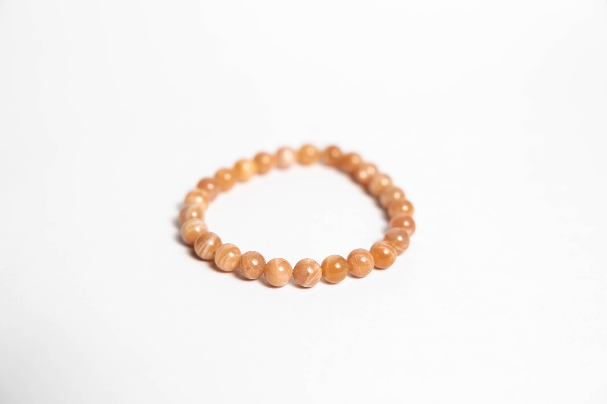 Peach Moonstone Bracelet -  - 8mm - AAA