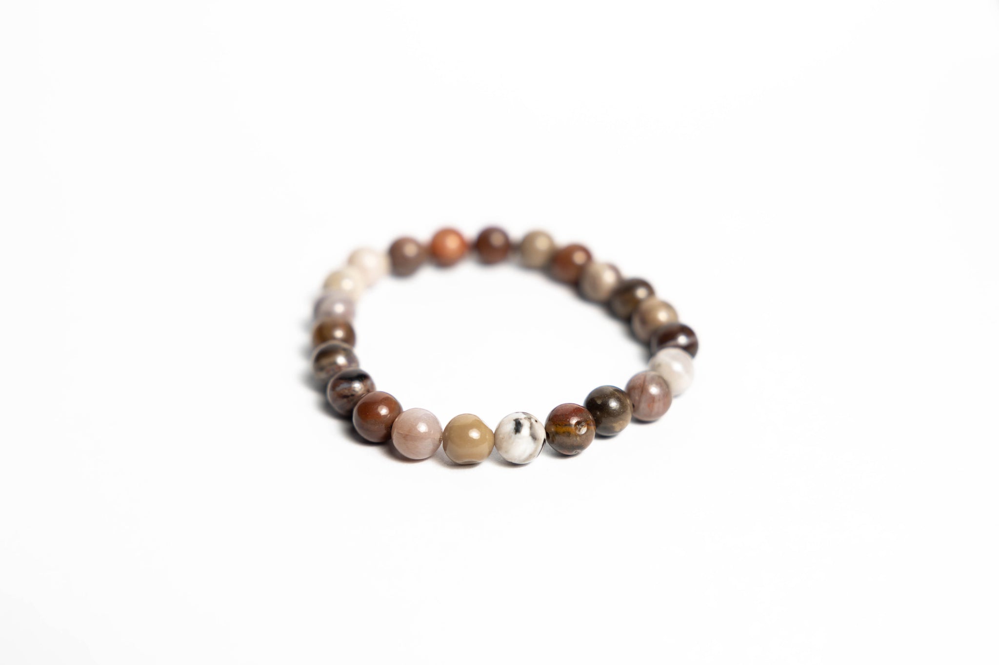 Petrified Wood Bracelet - 8mm