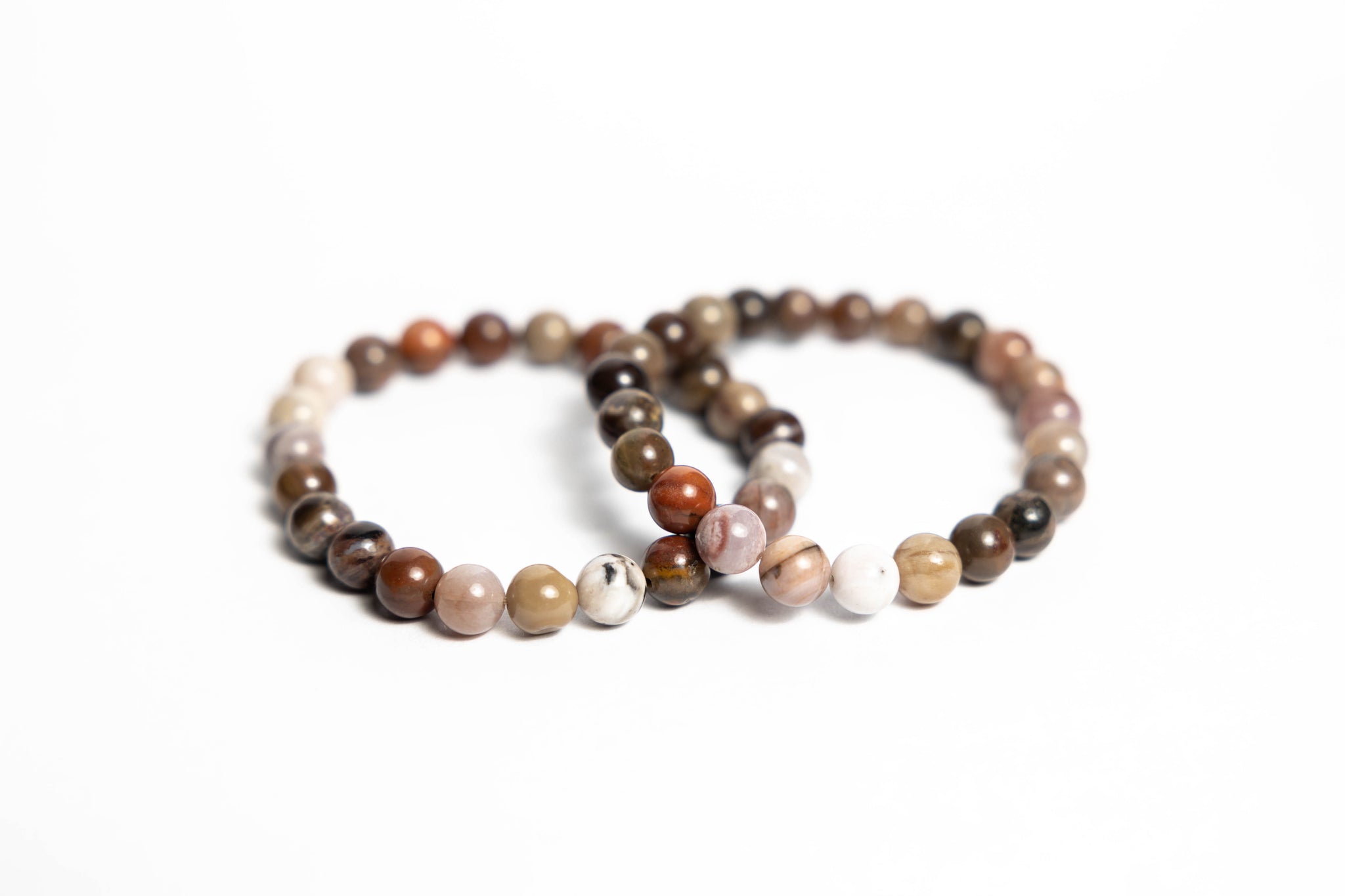 Petrified Wood Bracelet - 8mm