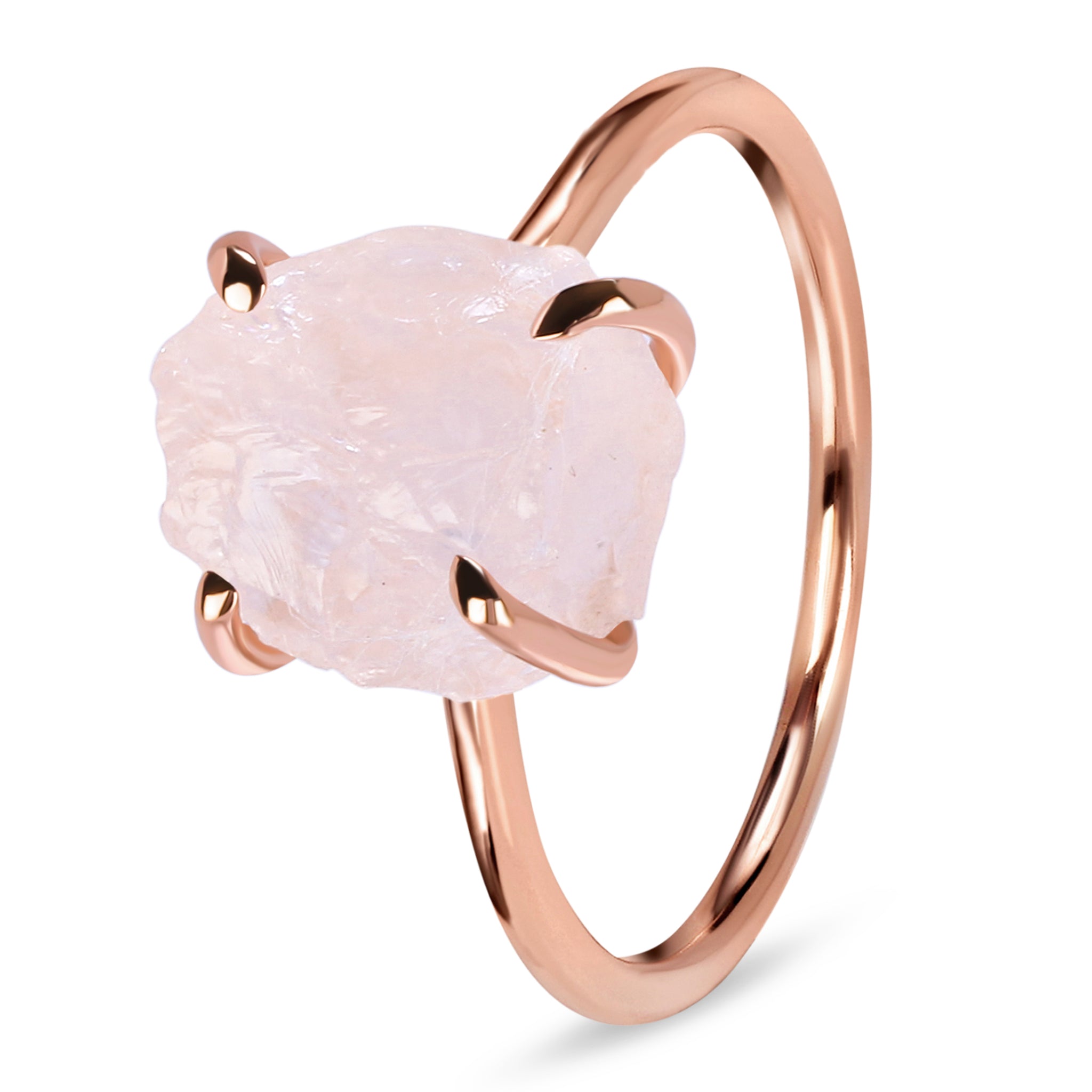 Rose Quartz Rose Gold Vermeil Ring